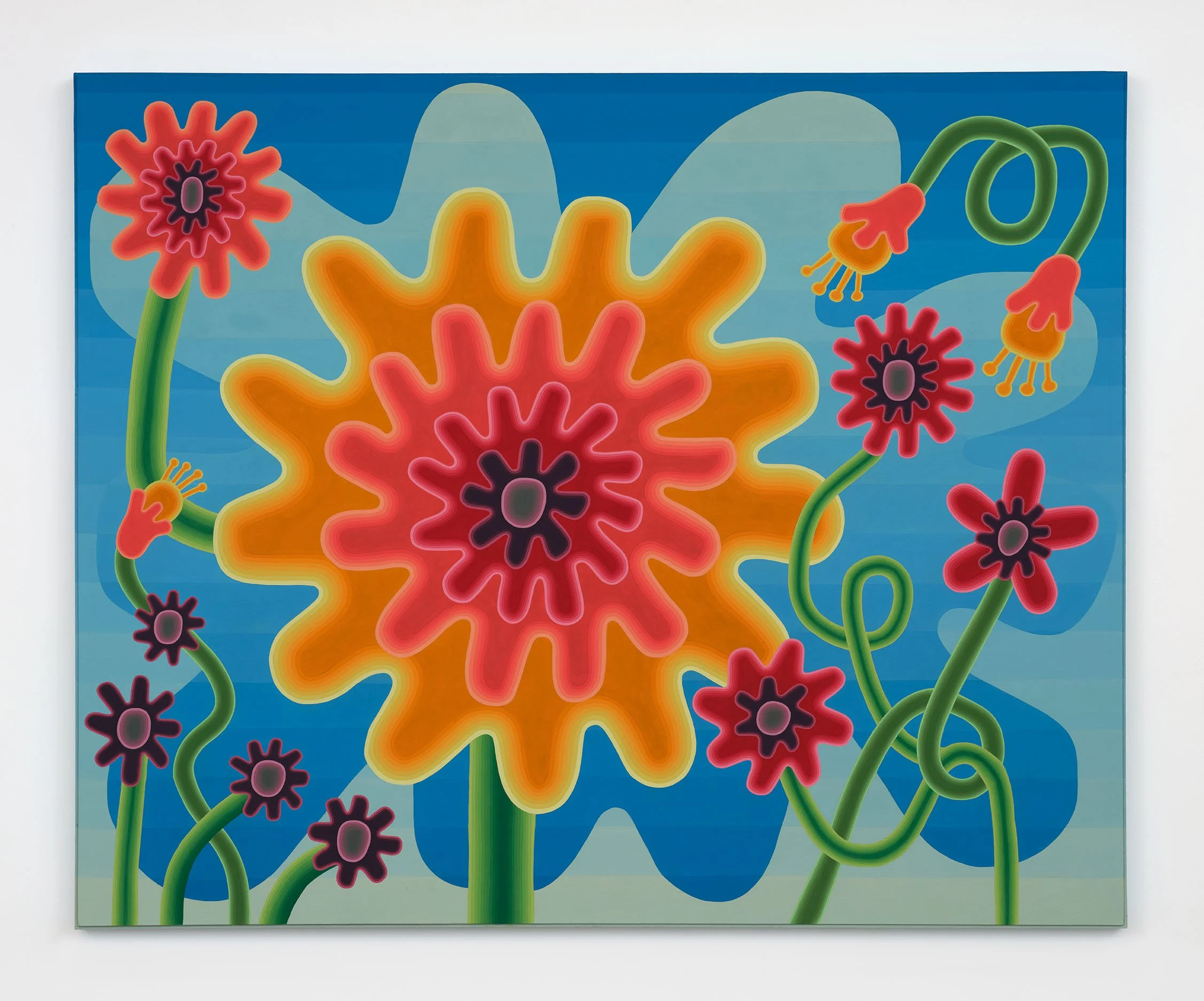Annie Pendergrast
 Big Flower , 2025
Flashe on found canvas with artist frame
63 x 65 in
160 x 165.1 cm
(APE25.013)