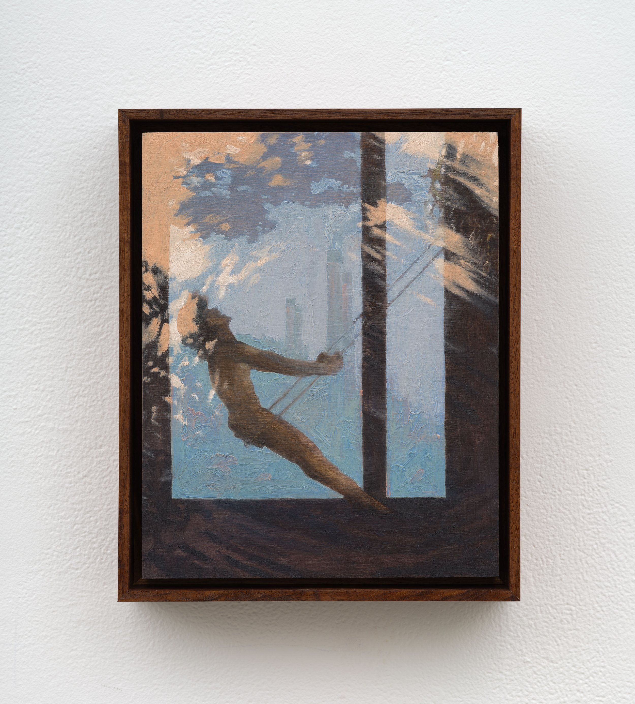 Kevin Yaun American Dreamers 2, 2026 Oil on panel 11 x 9 x 2 1/4 in 27.9 x 22.9 x 5.7 cm (KYA26.033)