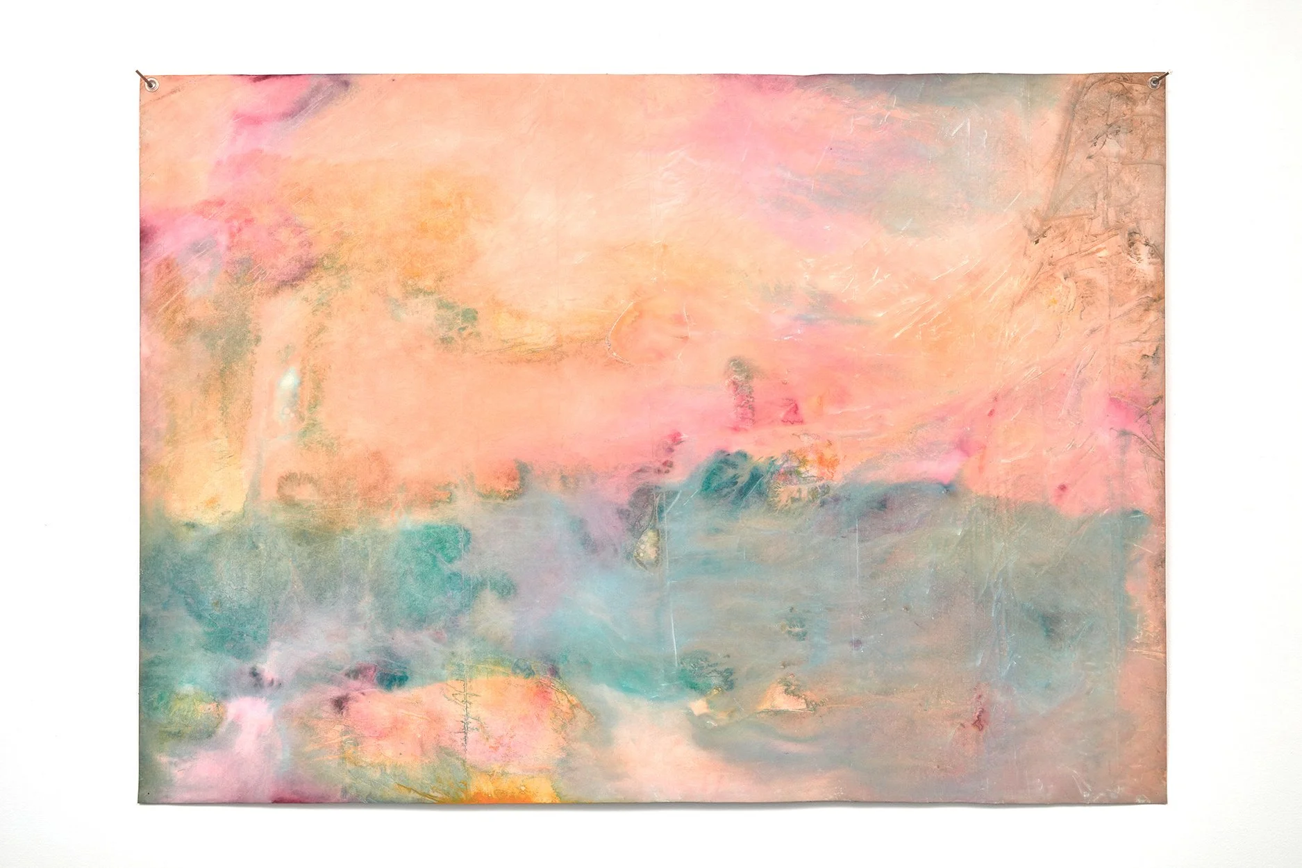 Kemar Wynter Shepherd's Call (Steamed Bean Curds Rolls), 2025 Acrylic on Evolon 28 x 40 in 71.1 x 101.6 cm (KWY26.002)