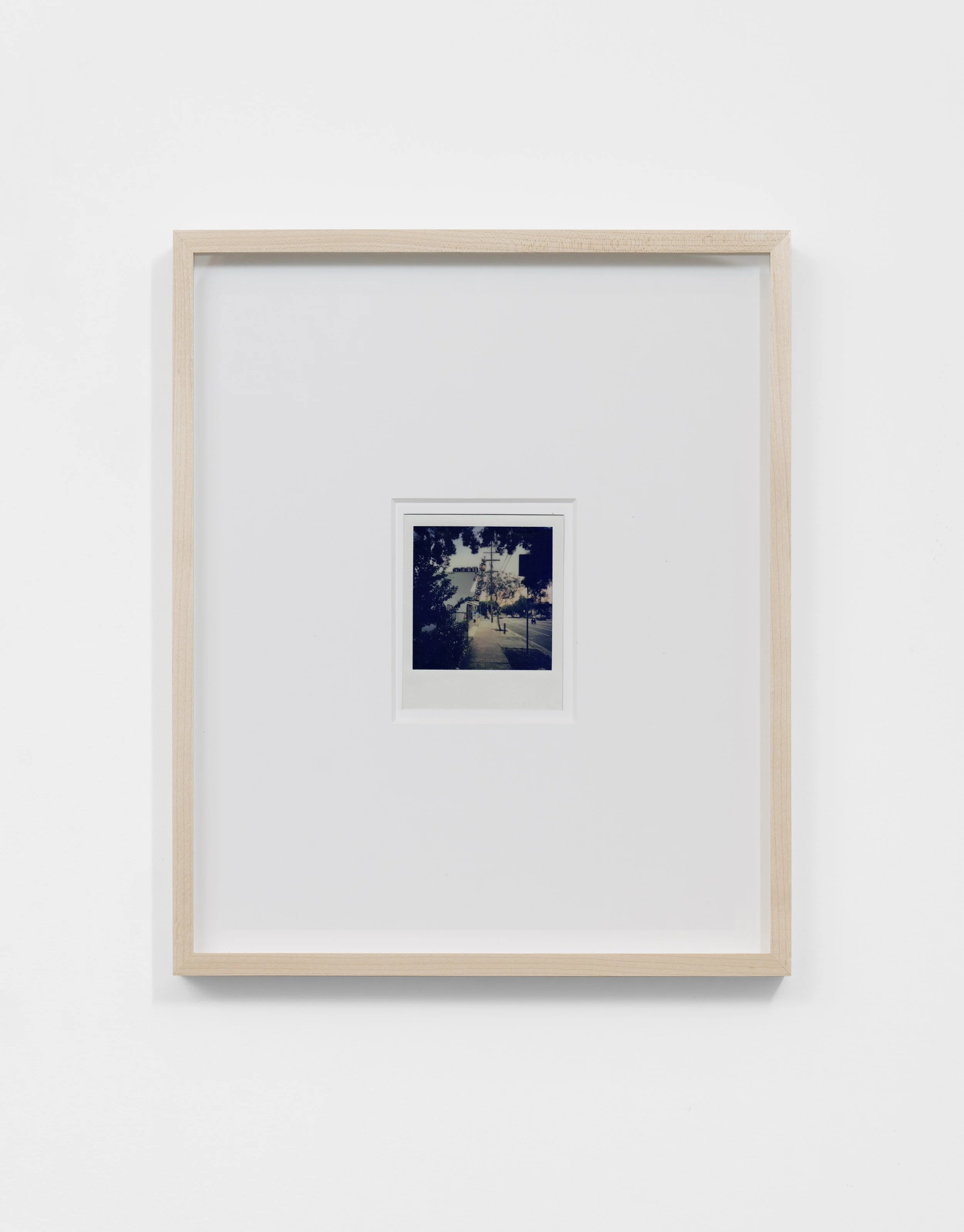 Nicolas Shake, My Neighborhood liquor store, 2023 I-Type Polaroid 16 3/4 x 15 x 2 in (framed) 42.5 x 38.1 x 5.1 cm (framed) (NSH25.013)