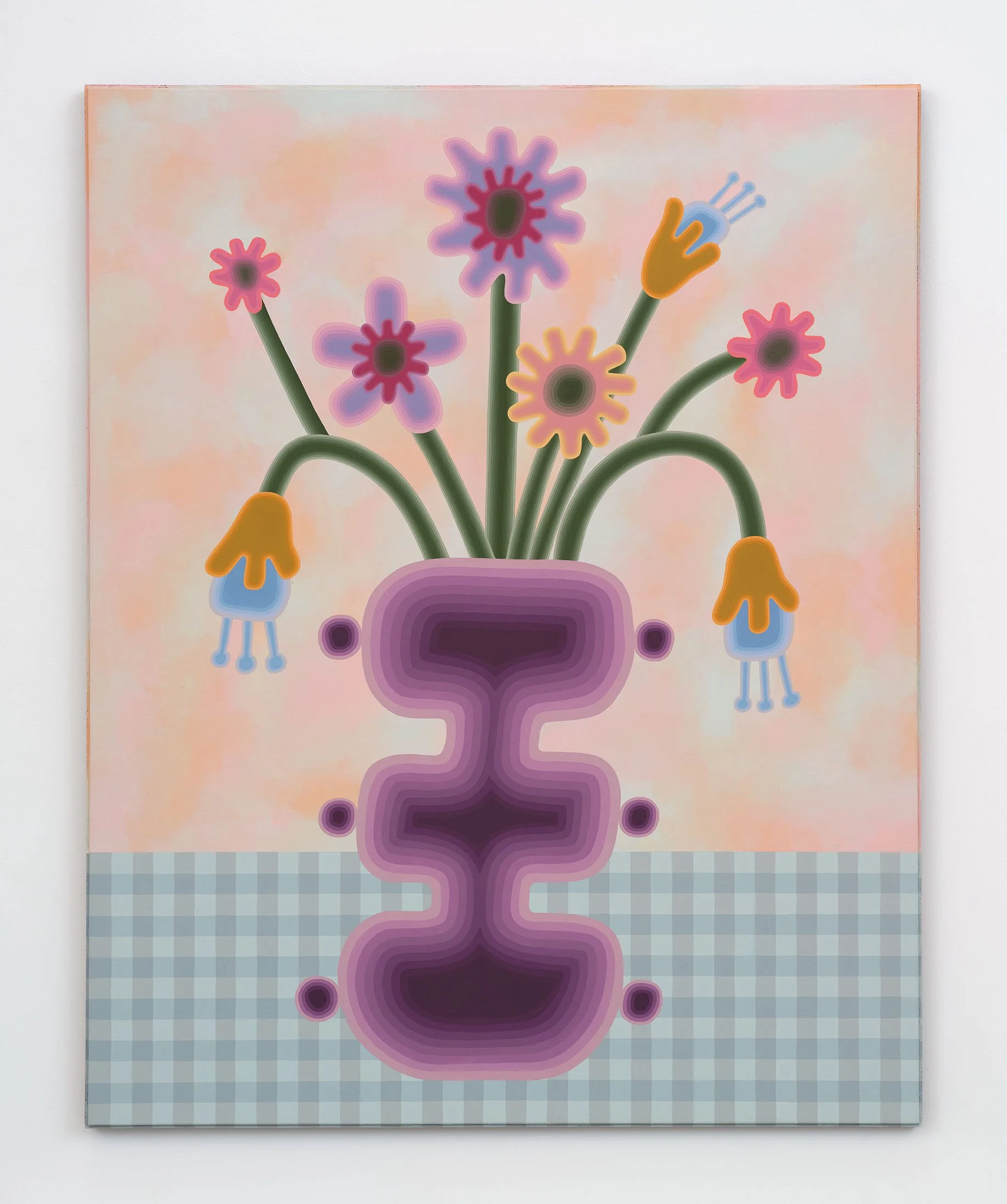 Annie Pendergrast
 Fuzzy Void , 2025
Flashe on found canvas with artist frame
50 x 40 in
127 x 101.6 cm
(APE25.015)