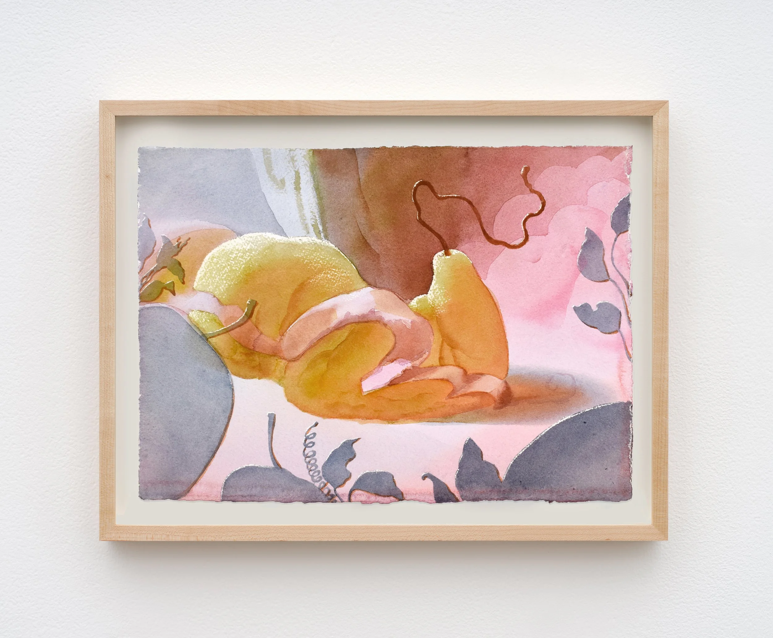 Study for Zipper, 2025 Watercolor on Arches paper 14 1/8 x 17 3/4 in 35.9 x 45.1 cm (PBA25.030)