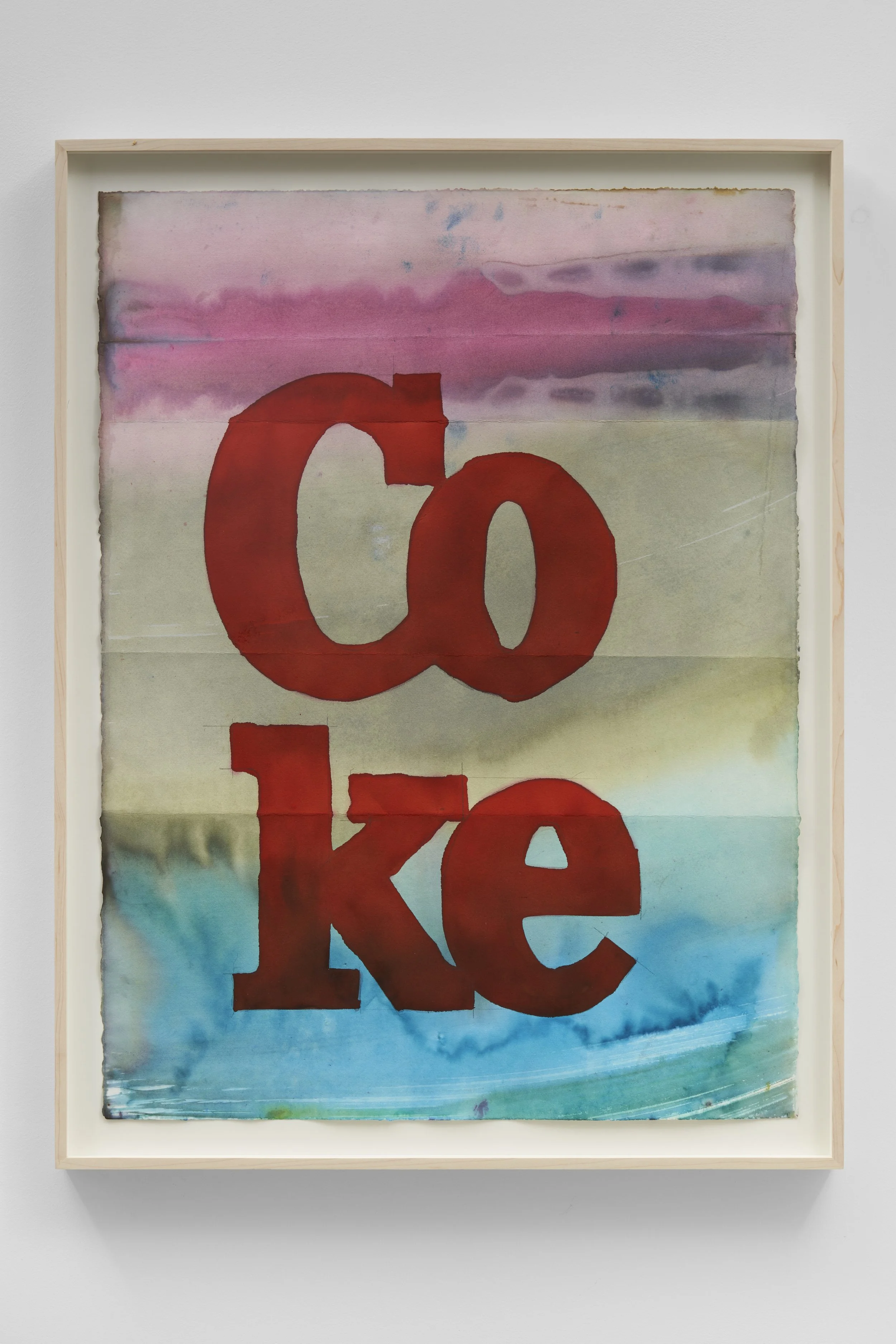 Nicolas Shake, CO KE, 2023 Dye on paper, weathered 30 x 22 in (unframed) 76.2 x 55.9 cm (unframed) (NSH23.008)