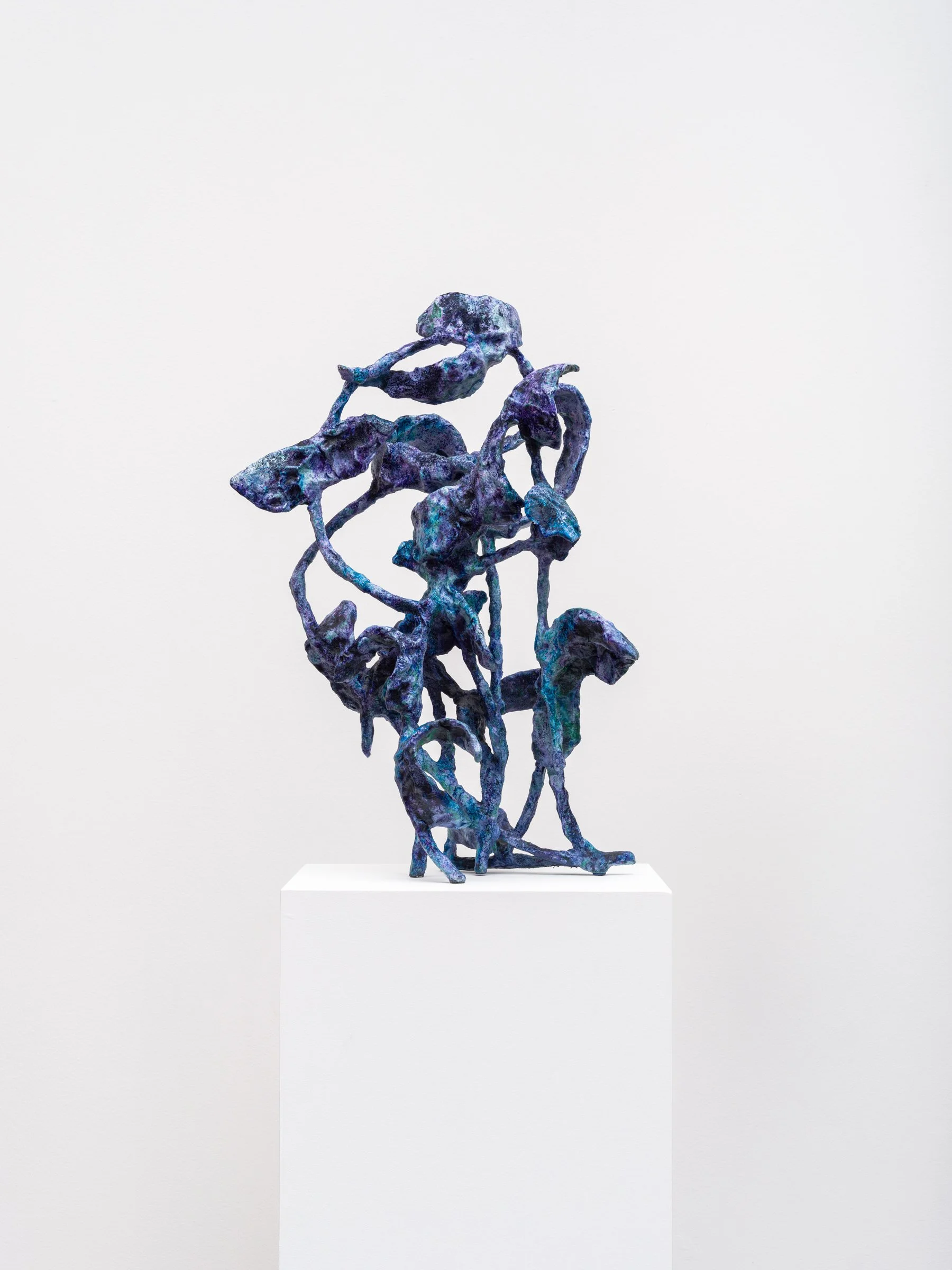 Nabilah Nordin Pleat, 2025 Welded steel, exterior epoxy modeling compound, acrylic paint, dye, varnish 26 x 18 x 17 in 66 x 45.7 x 43.2 cm (NNO25.013)