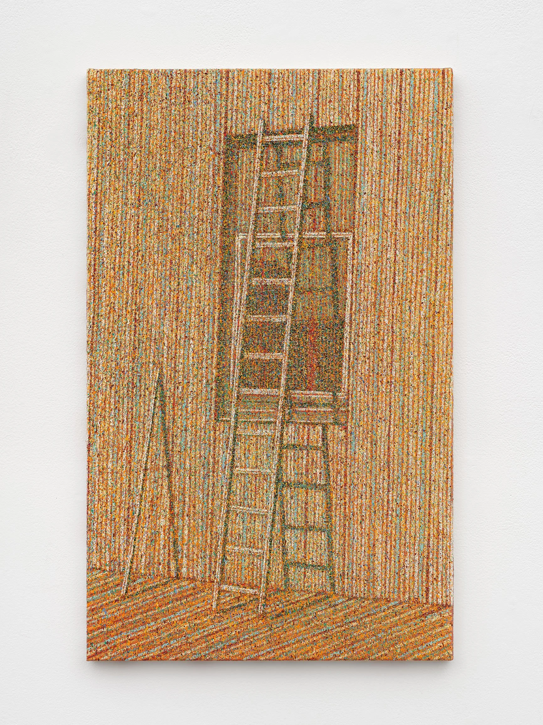 Marco Bizzarri Atajo, 2025 Oil and acrylic on linen 86 5/8 x 63 in 220 x 160 cm (MBZ25.009)