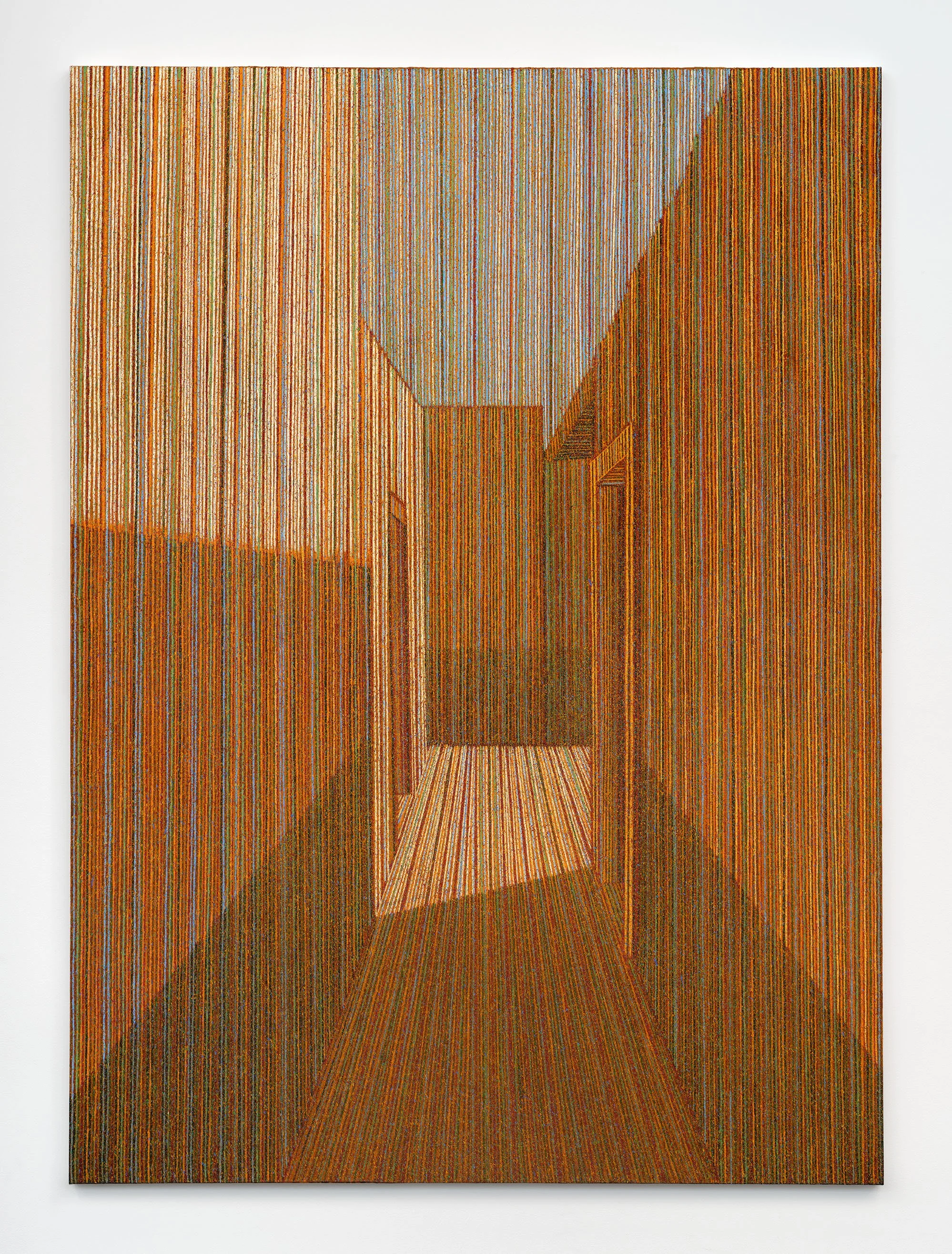 Marco Bizzarri Atajo, 2025 Oil and acrylic on linen 86 5/8 x 63 in 220 x 160 cm (MBZ25.009)