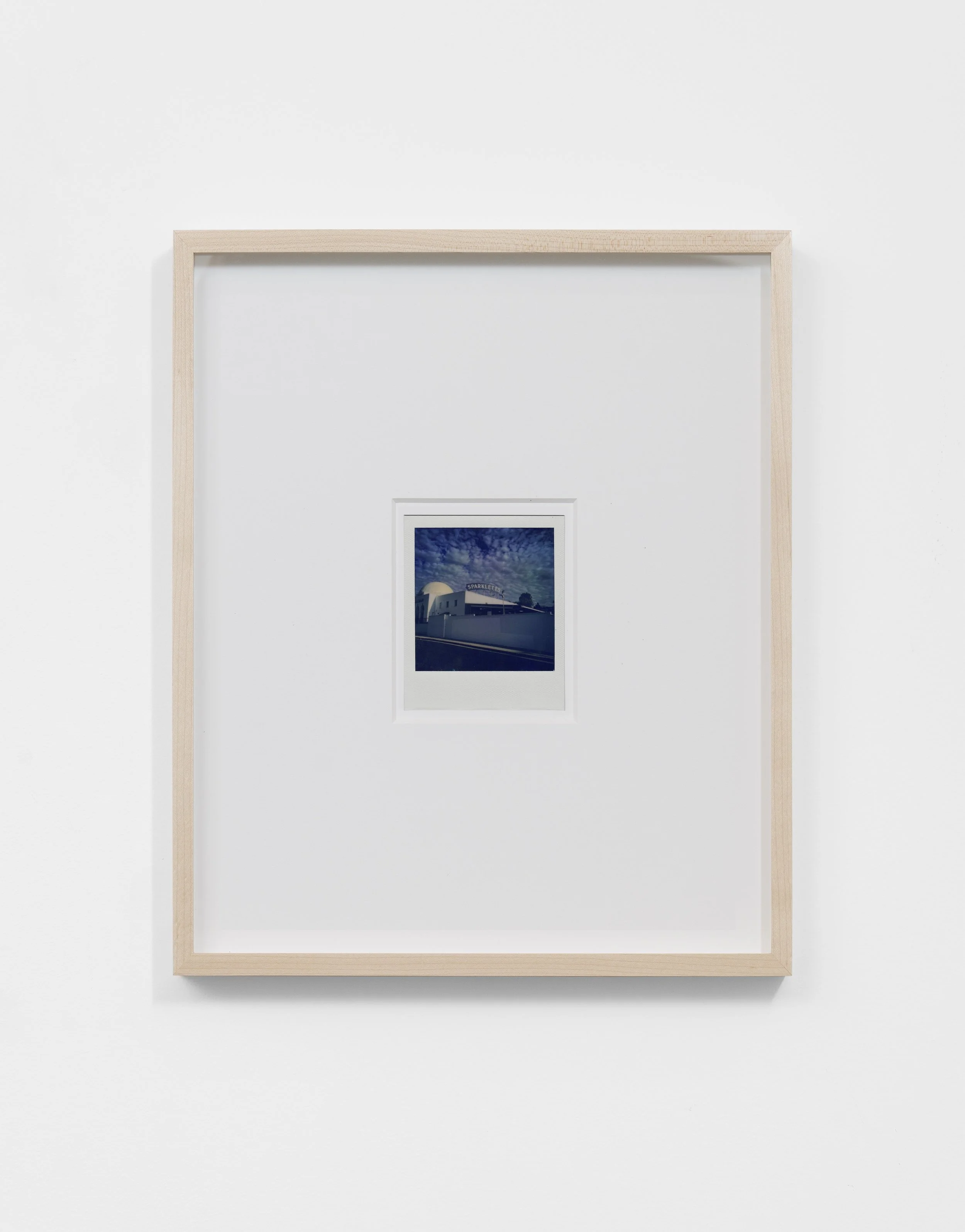 Nicolas Shake, Sparkletts, 2024 I-Type Polaroid 16 3/4 x 15 x 2 in (framed) 42.5 x 38.1 x 5.1 cm (framed) (NSH25.006)