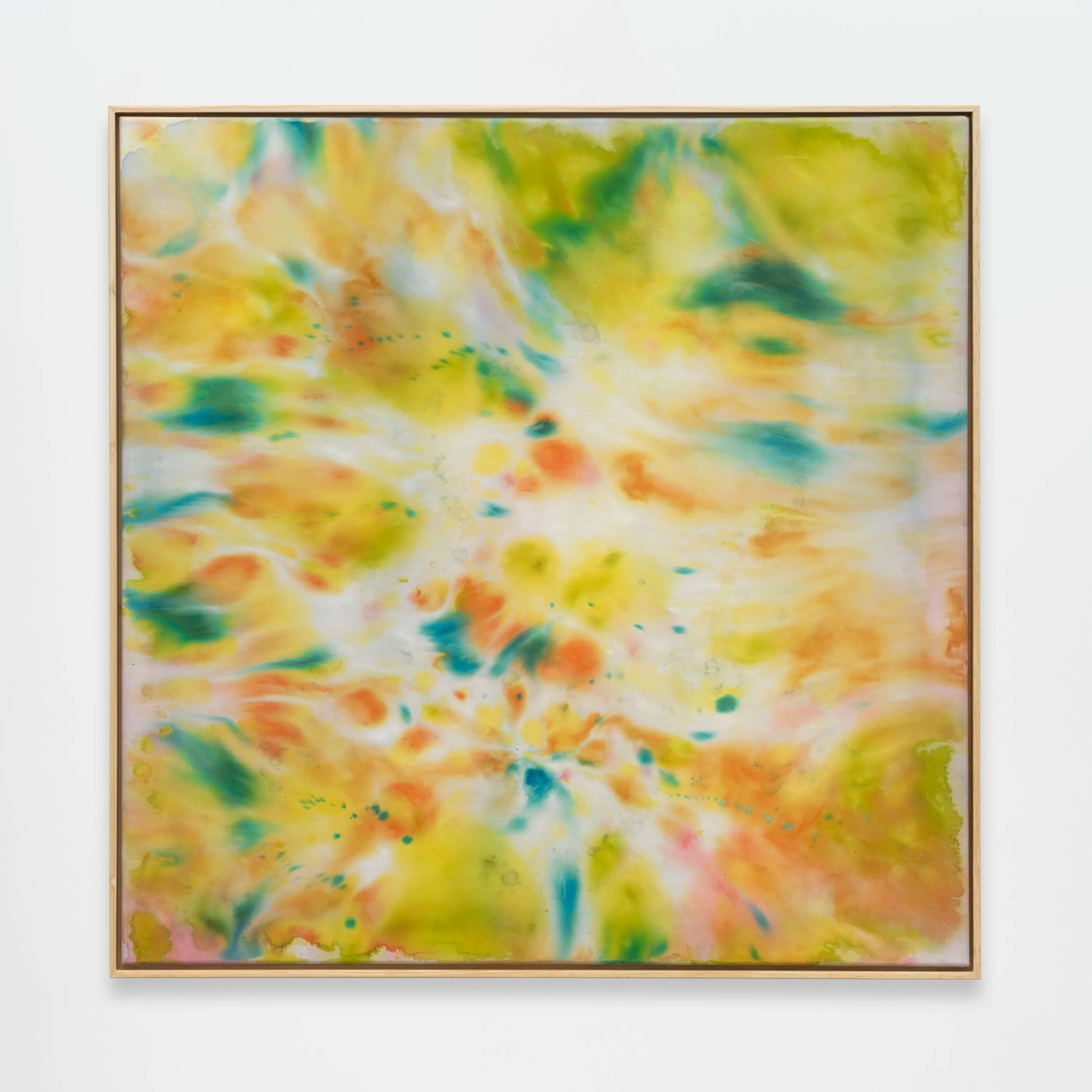 Alexandra McGowan Improvisation; Flow Series #30, 2024 Acrylic and chalk pastel on stretched cotton 30 x 30 in / 76.2 x 76.2 cm