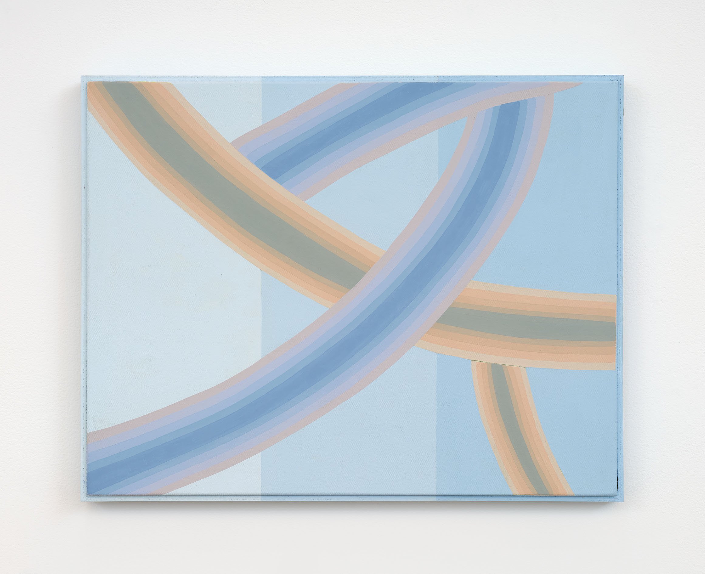 Crop (Soft and Sharp), 2025 Flashe on found canvas with artist frame 14 x 18 in 35.6 x 45.7 cm (APE25.021)