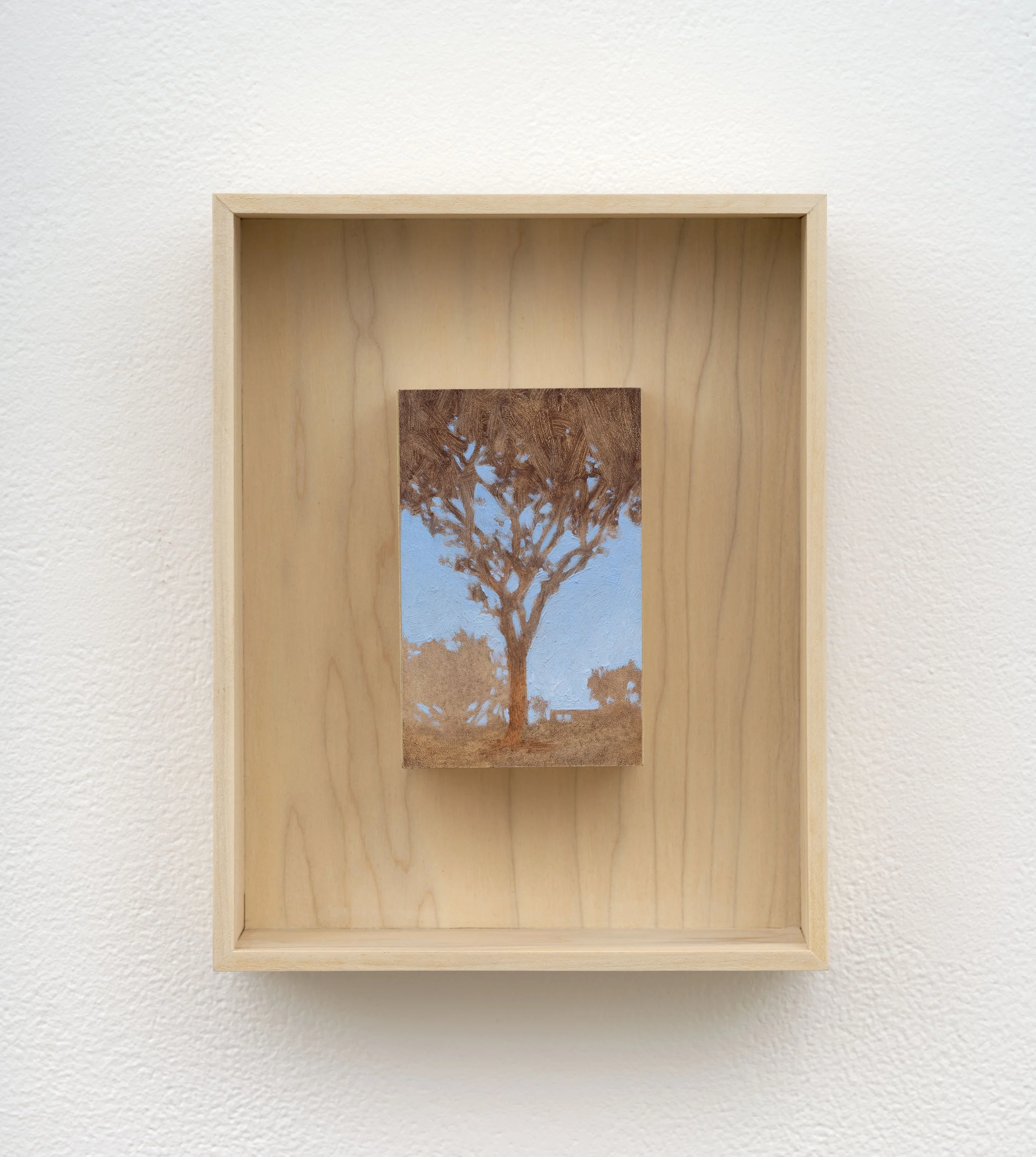 Kevin Yaun Tree, Monterey Park, 2026 Oil on panel 9 3/4 x 7 3/4 x 2 in 24.8 x 19.7 x 5.1 cm (KYA26.029)