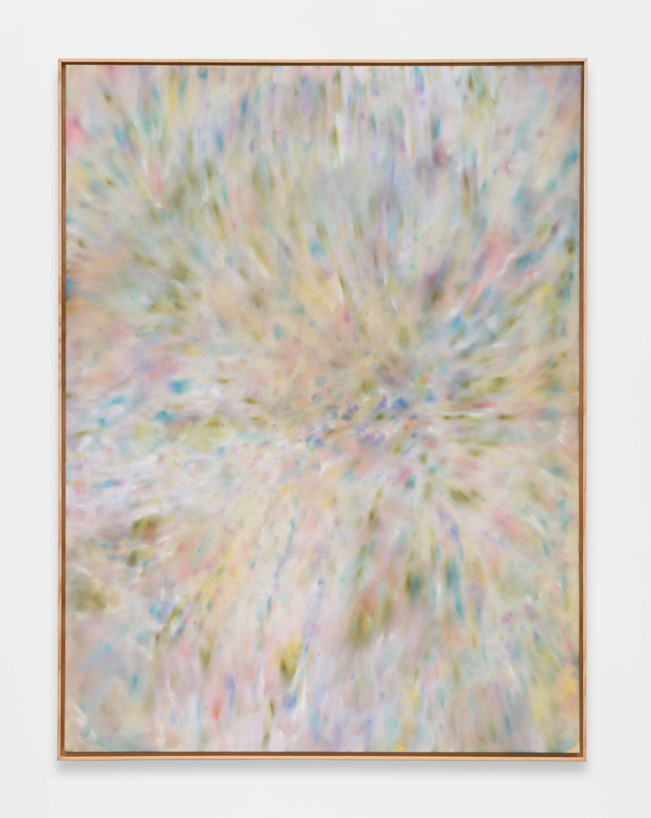 Alexandra McGowan Improvisation; Flow Series #49, 2026 Acrylic and chalk pastel on stretched cotton 48 x 36 in / 121.9 x 91.4 cm