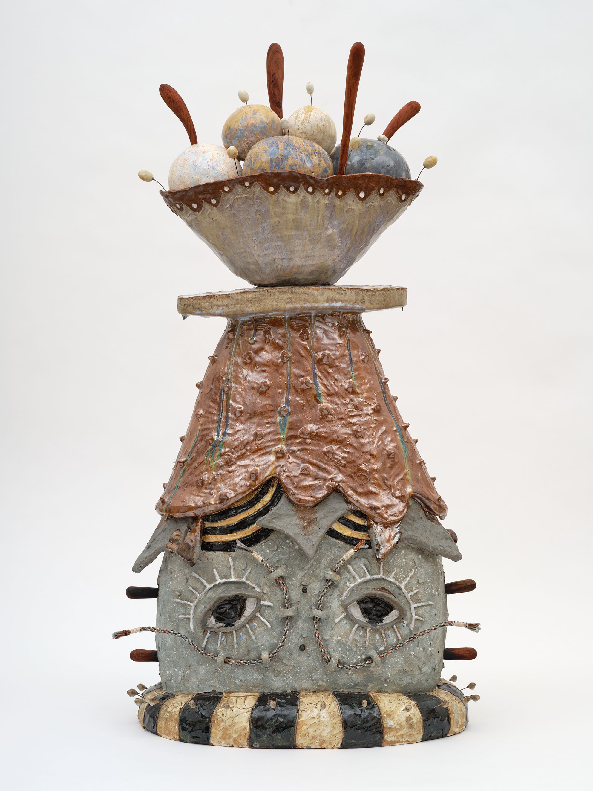 Maddy Inez Benne Blessing, 2026 Glazed ceramic 26 x 18 x 6 1/2 in / 66 x 45.7 x 16.5 cm