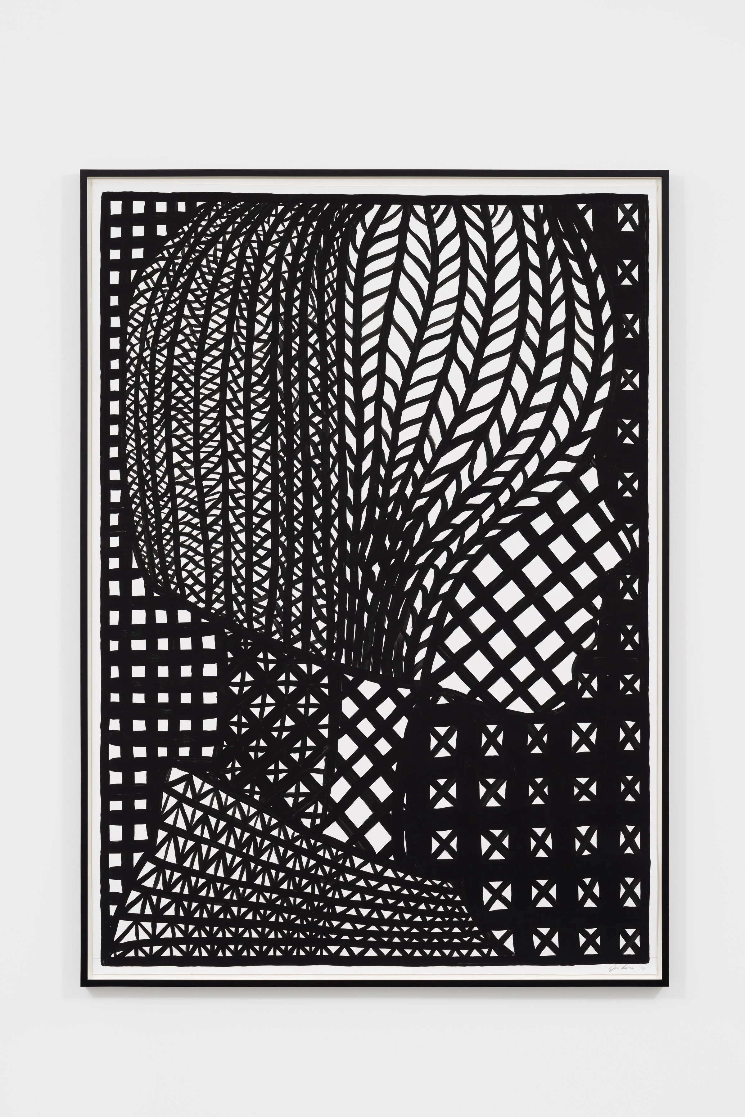 José Lerma
Untitled, 2023
Acrylic on polypropylene sheet
86 1/2 x 62 1/4 x 2 in, 219.7 x 158.1 x 5.1 cm (framed)
(JLE23.032)