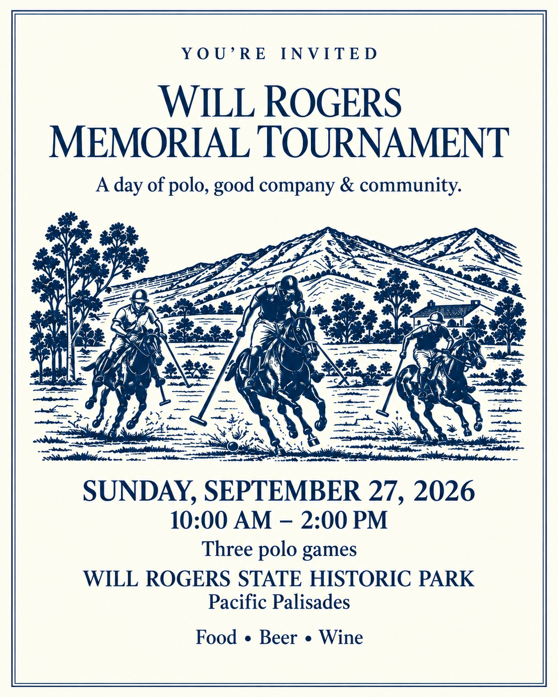 Will Rogers Memorial Tournament — Sunday September 27th