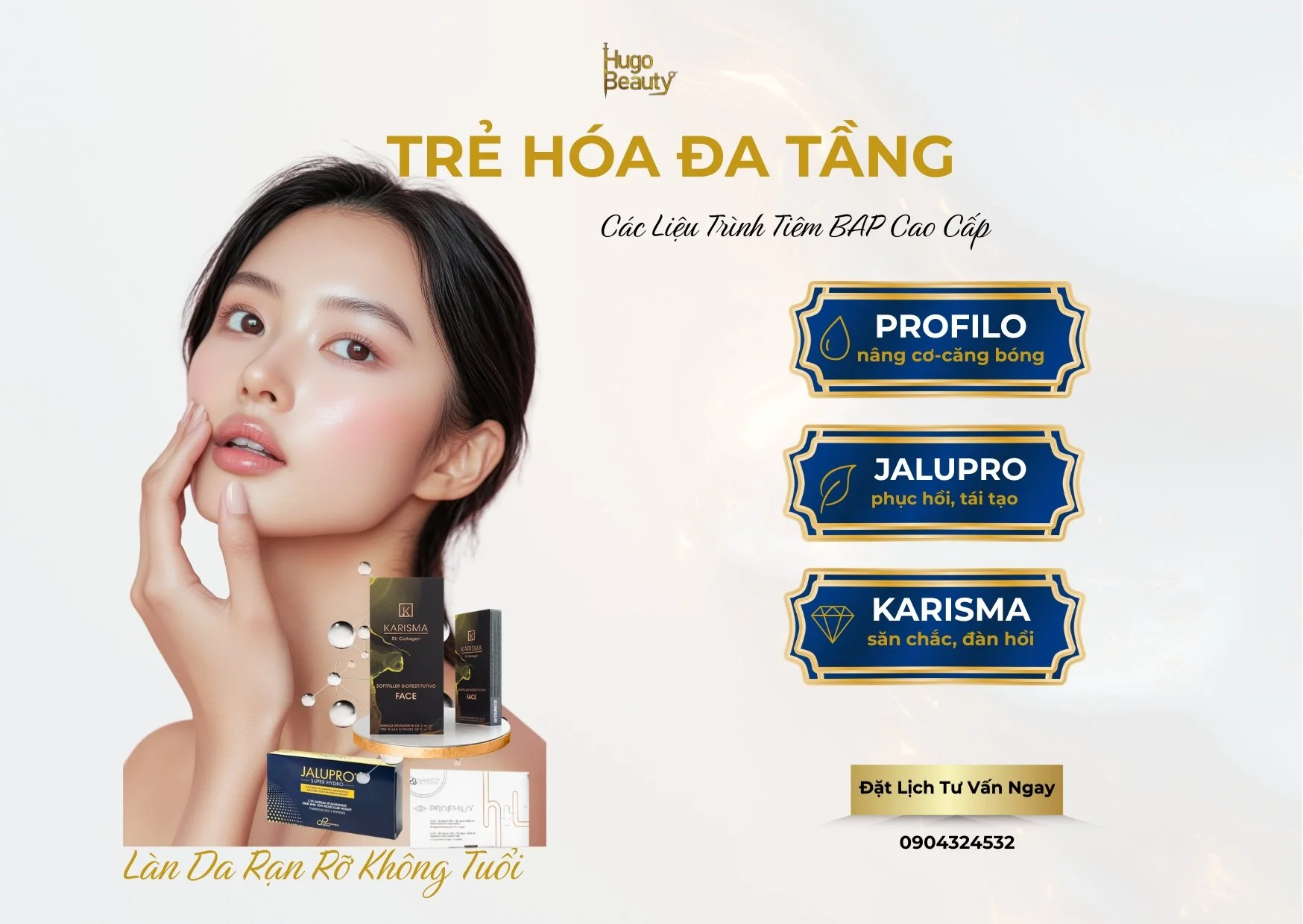 Trẻ Hóa Da Bằng Tiêm BAP Cao Cấp – Profhilo, Jalupro &amp; Karisma: Mỗi Giải Pháp Cho Một Nhu Cầu Da