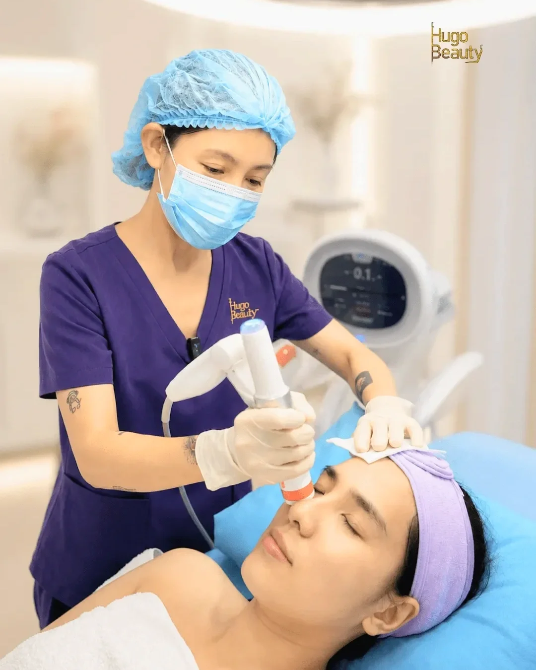 Nâng cơ da không phẫu thuật bằng HIFU tại Hugo Beauty Phú Nhuận,TP. HCM.