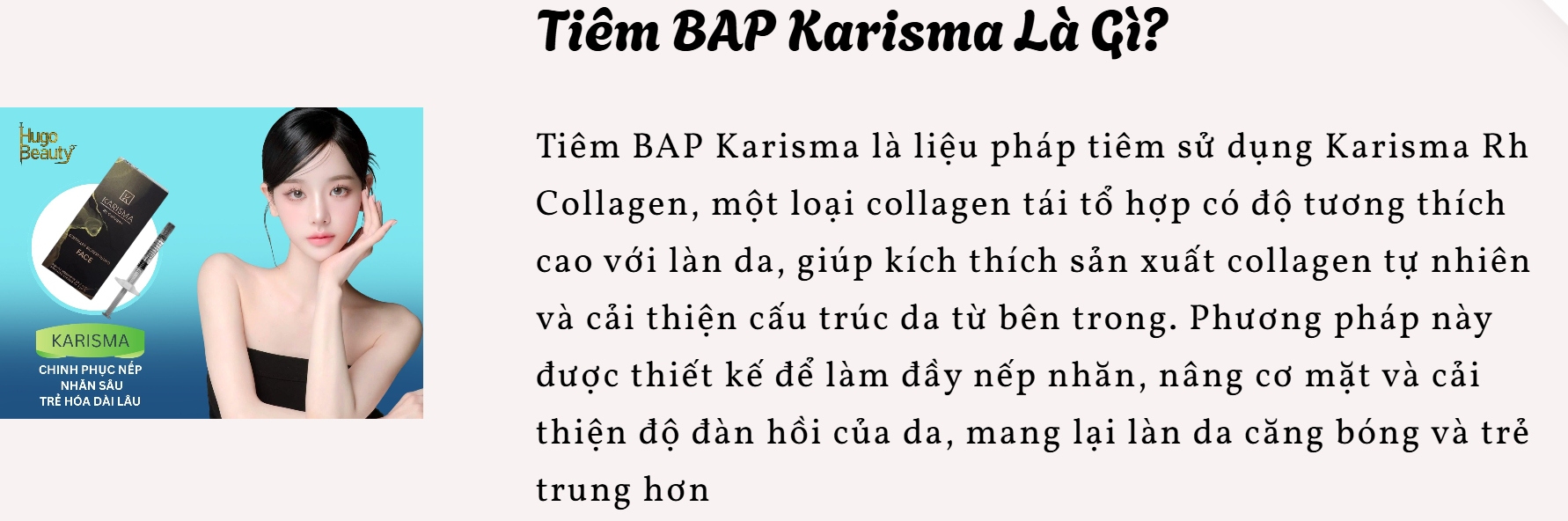 Tiêm BAP Là Gì? Đây là kỹ thuật tiêm trẻ hóa da bằng Hyaluronic Acid tinh khiết, tập trung tại 5 điểm chiến lược trên khuôn mặt, giúp cấp ẩm sâu, cải thiện độ đàn hồi và mang lại làn da căng mịn, tươi trẻ tự nhiên.