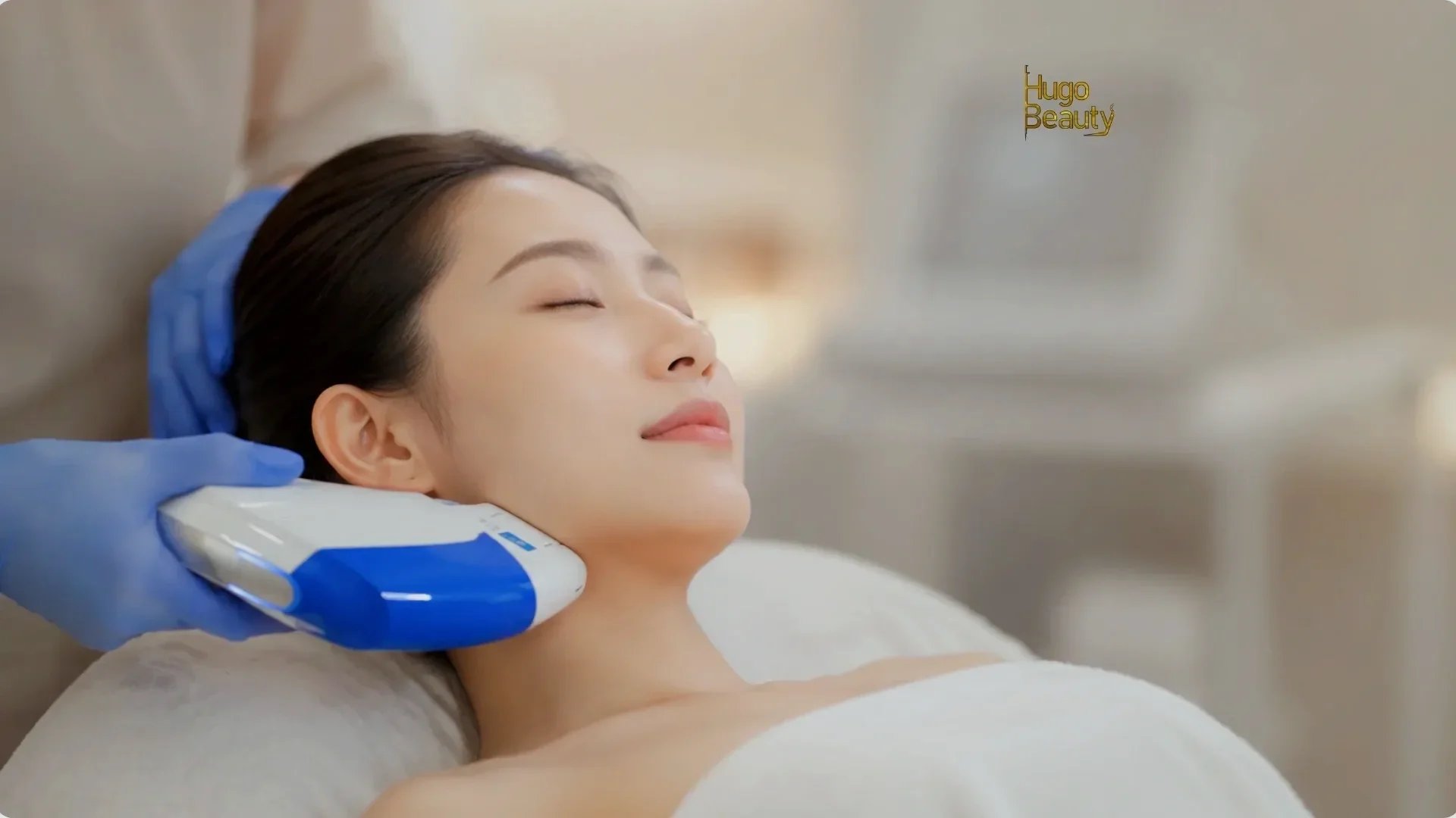HIFU session with the Ultraformer MPT at Hugo Beauty in Ho Chi Minh City after the plan is agreed