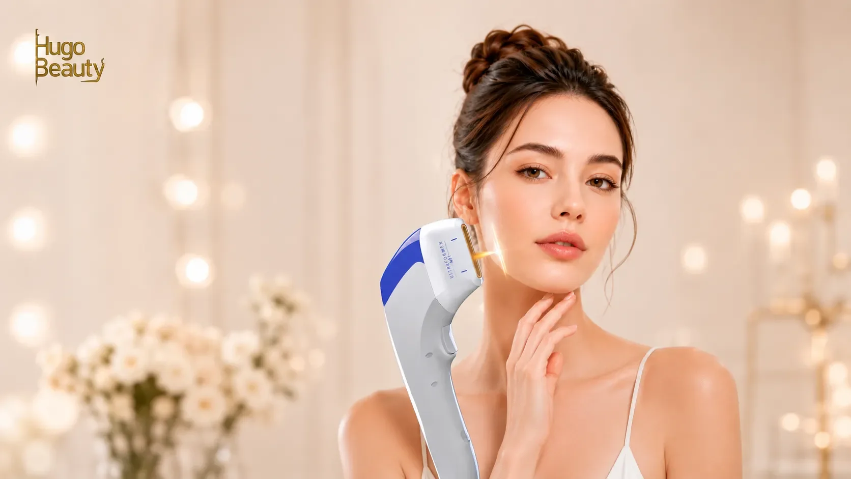 HIFU cheek tightening and wrinkle reduction result at Hugo Beauty Aesthetic Ho Chi Minh.