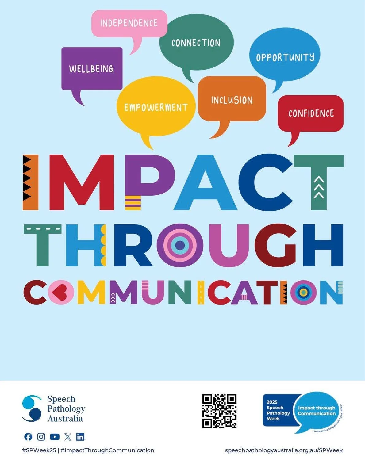 ✨ Speech Pathology Week ✨

This week we're celebrating the work done by speech pathologists with the estimated 1.2 million Australians who have a communication disability. This year's theme is all about showcasing the lasting impact of the work we do