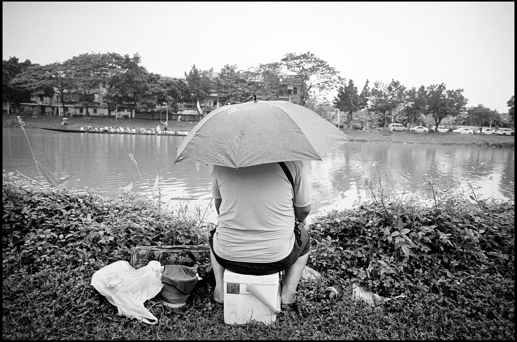 Fishing in the Rain, Guangdong Province, China 2025