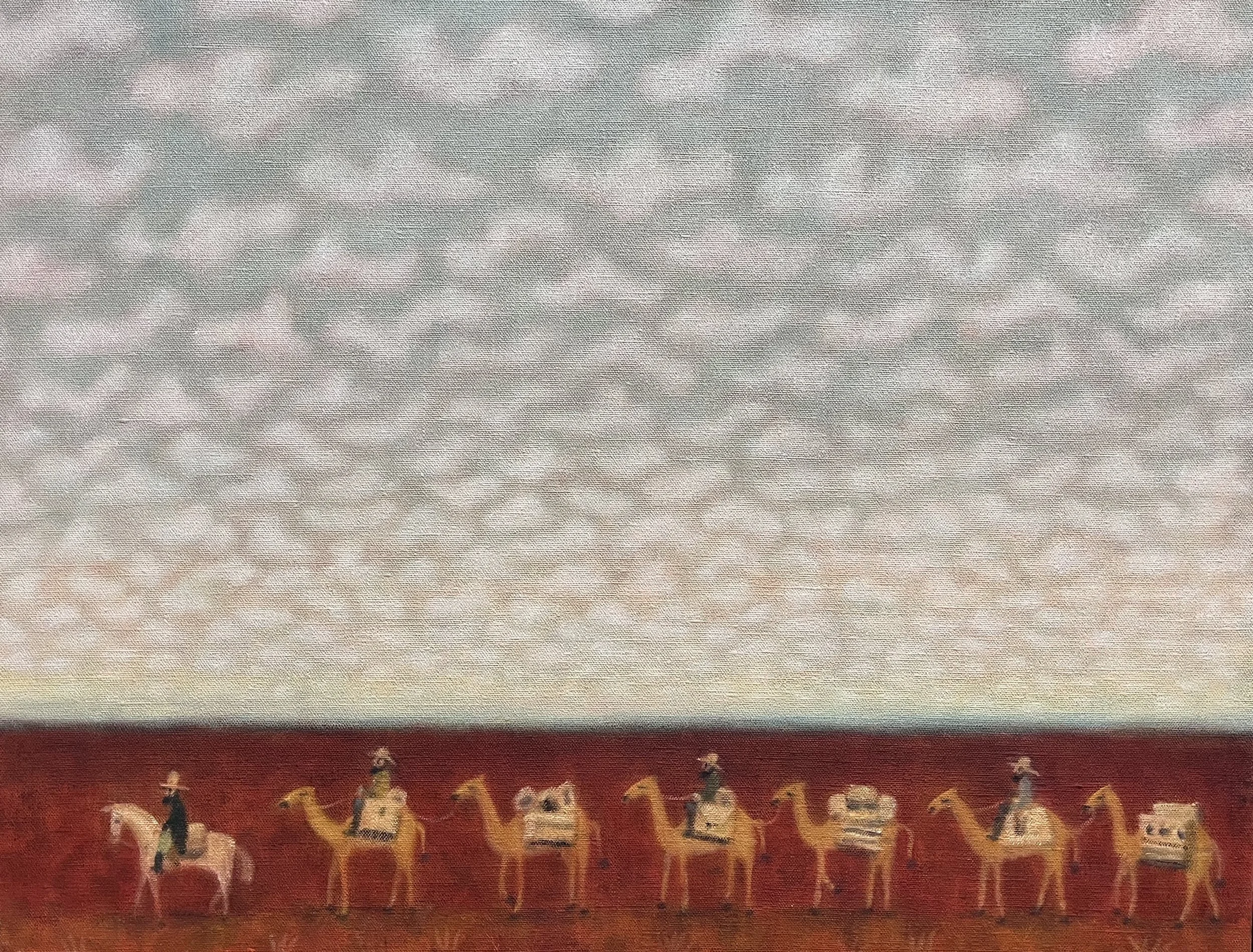 Burke,Wills,King and Gray 2025   oil on Belgian linen,   60cm x 75cm