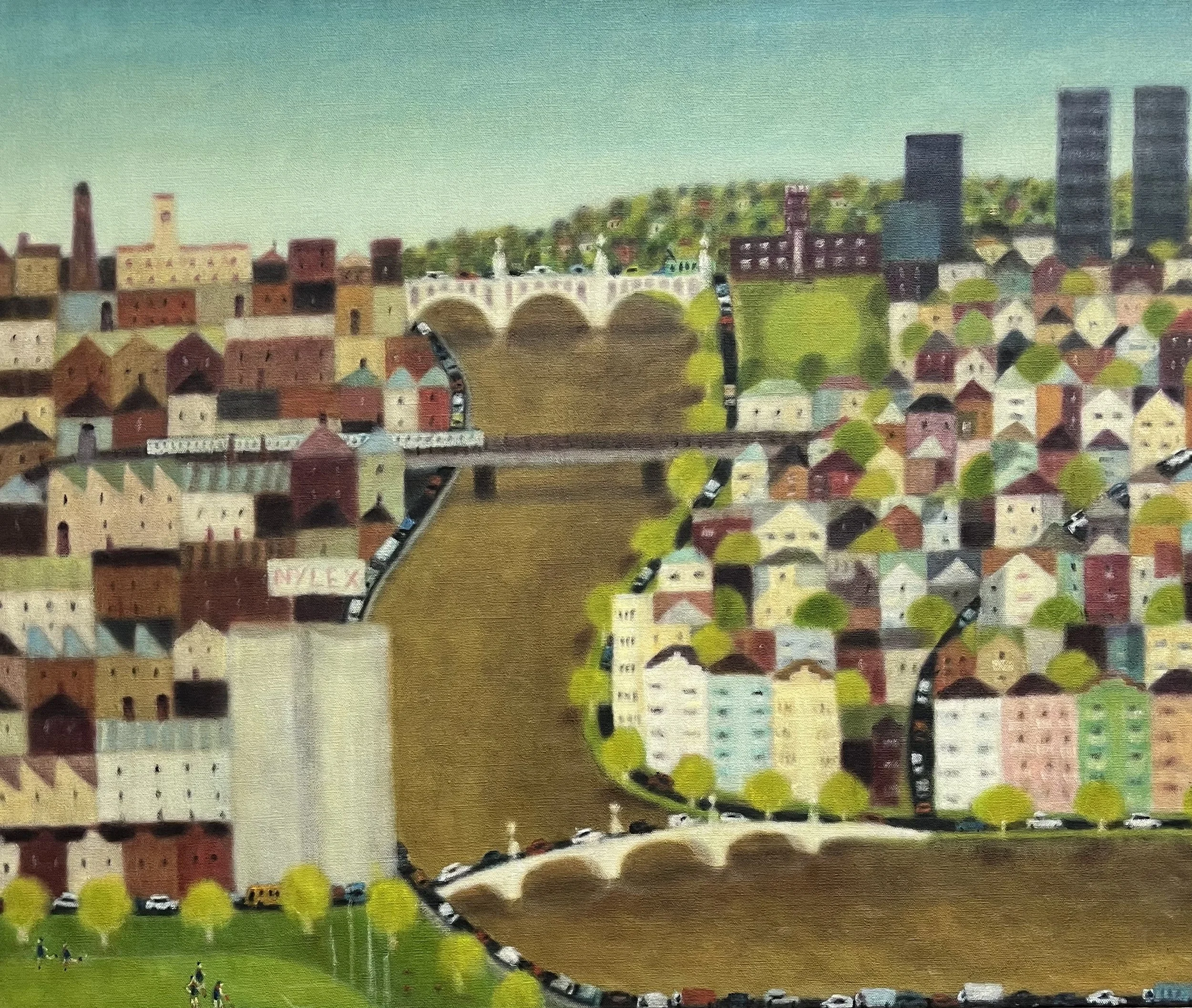 Punt Road 2026   oil on Belgian linen,   100cm x 120cm