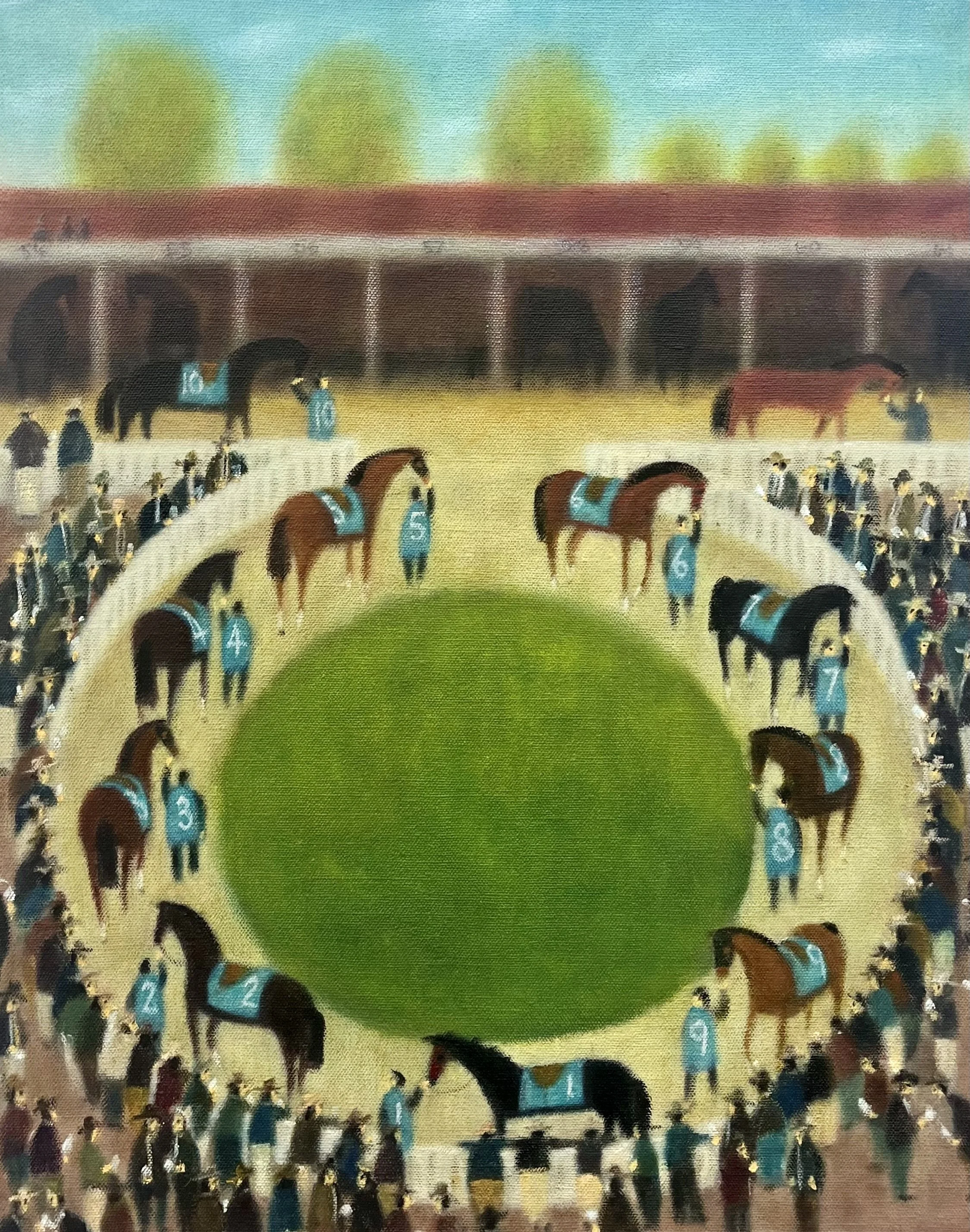 Parade Ring 2026   oil on Belgian linen,   50cm x 40cm