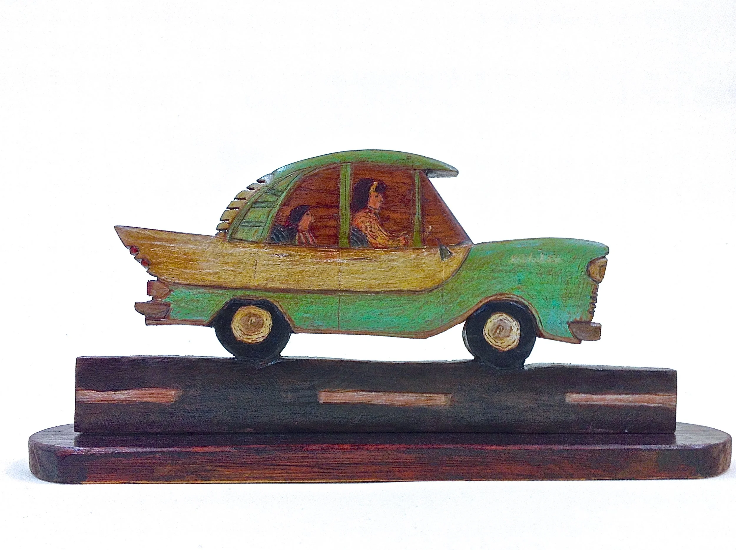 FB Holden 2016   wood and mixed media    20cm x 42cm