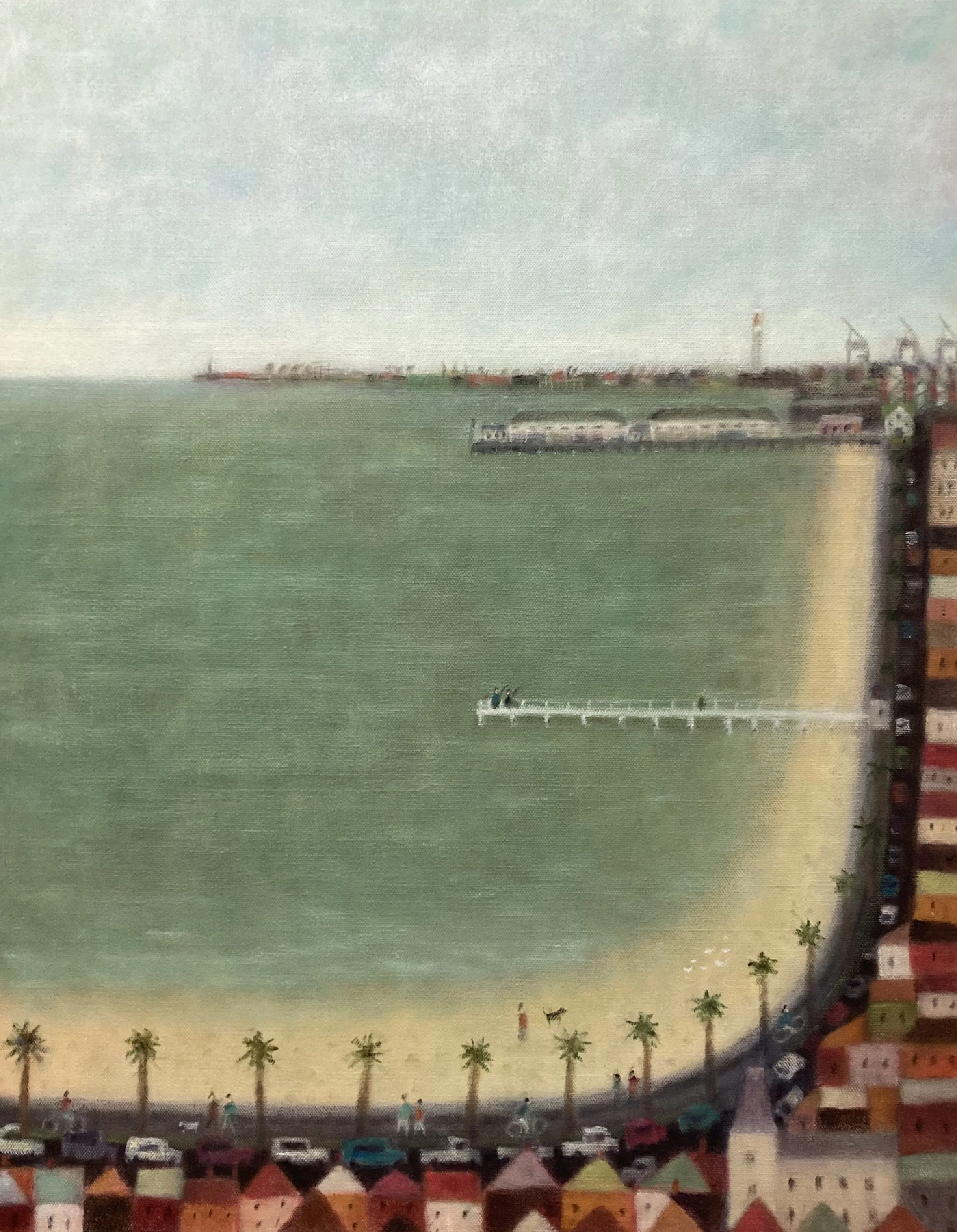 Beaconsfield Parade 2025   oil on Belgian linen,   90cm x 70cm