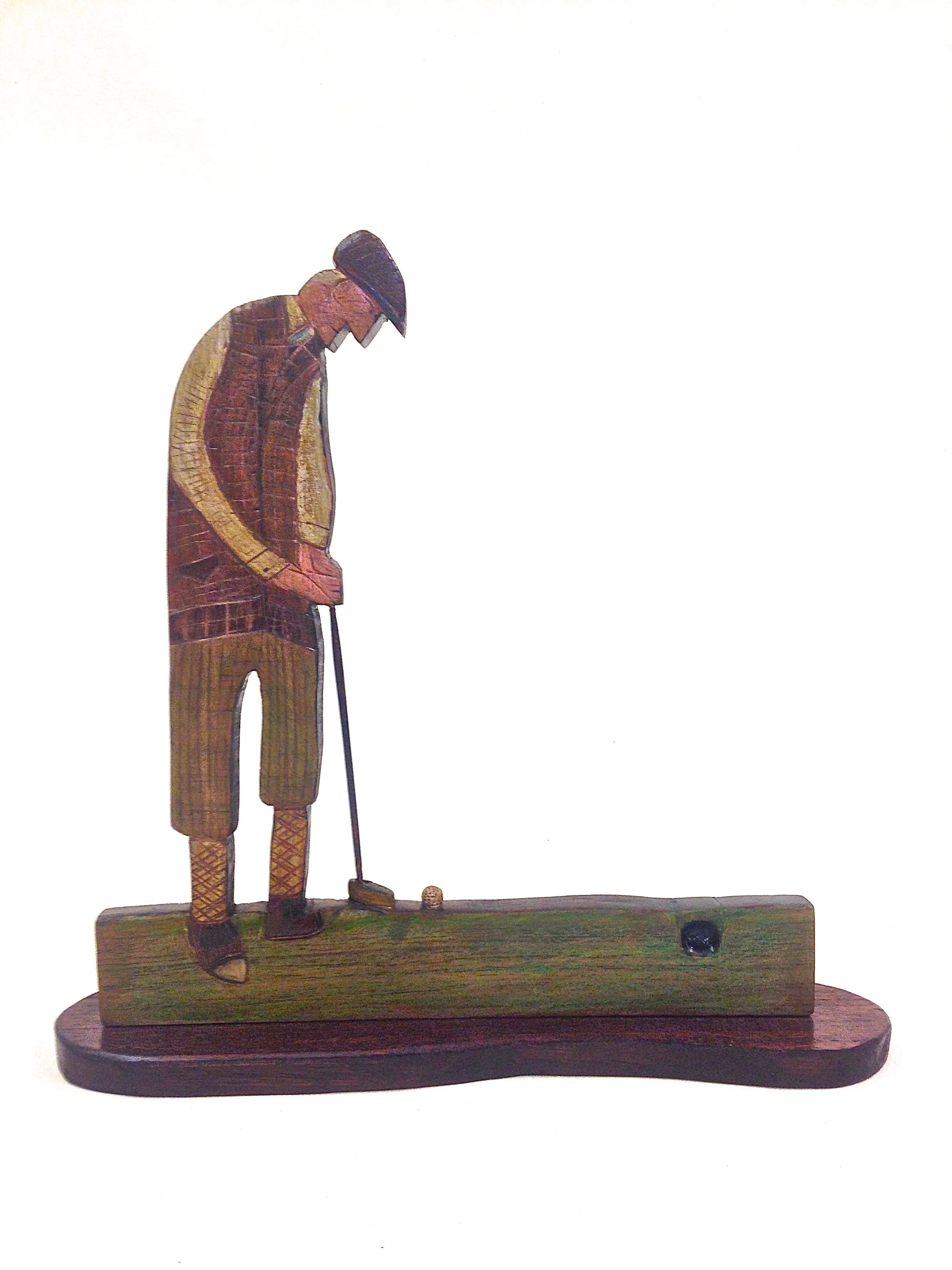 Putting 2016   wood and mixed media    39cm x 41cm