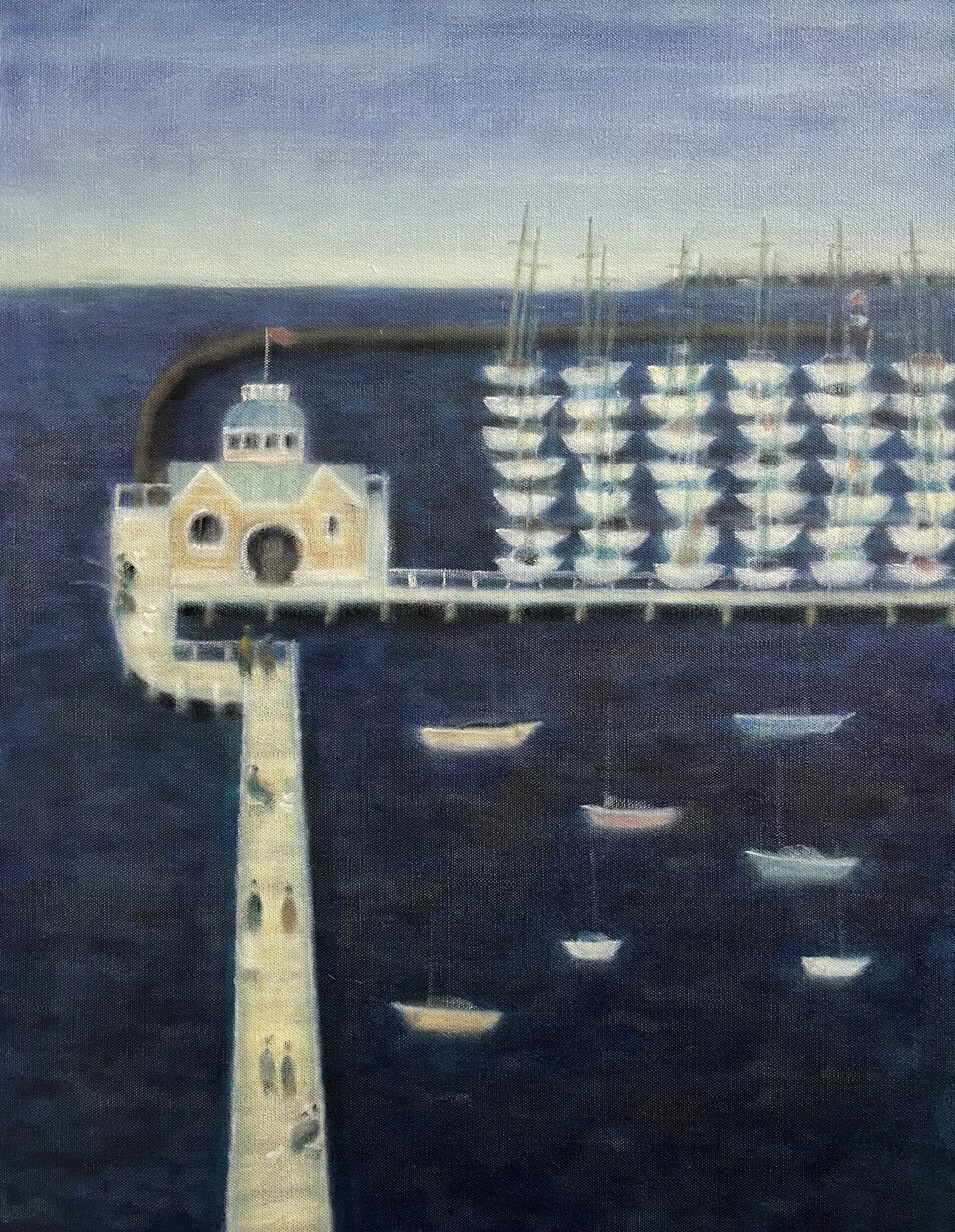 St Kilda Pier 2025   oil on Belgian linen,   90cm x 70cm