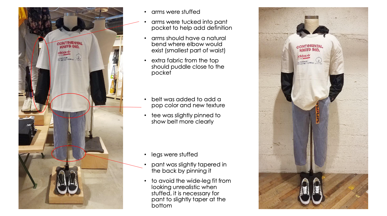 Page 5 - Mannequin Before (L) and After (R) with How-To Details