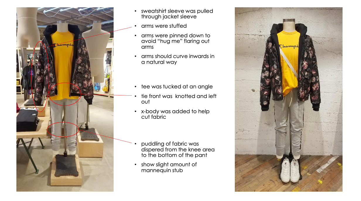 Page 4 - Mannequin Before (L) and After (R) with How-To Details