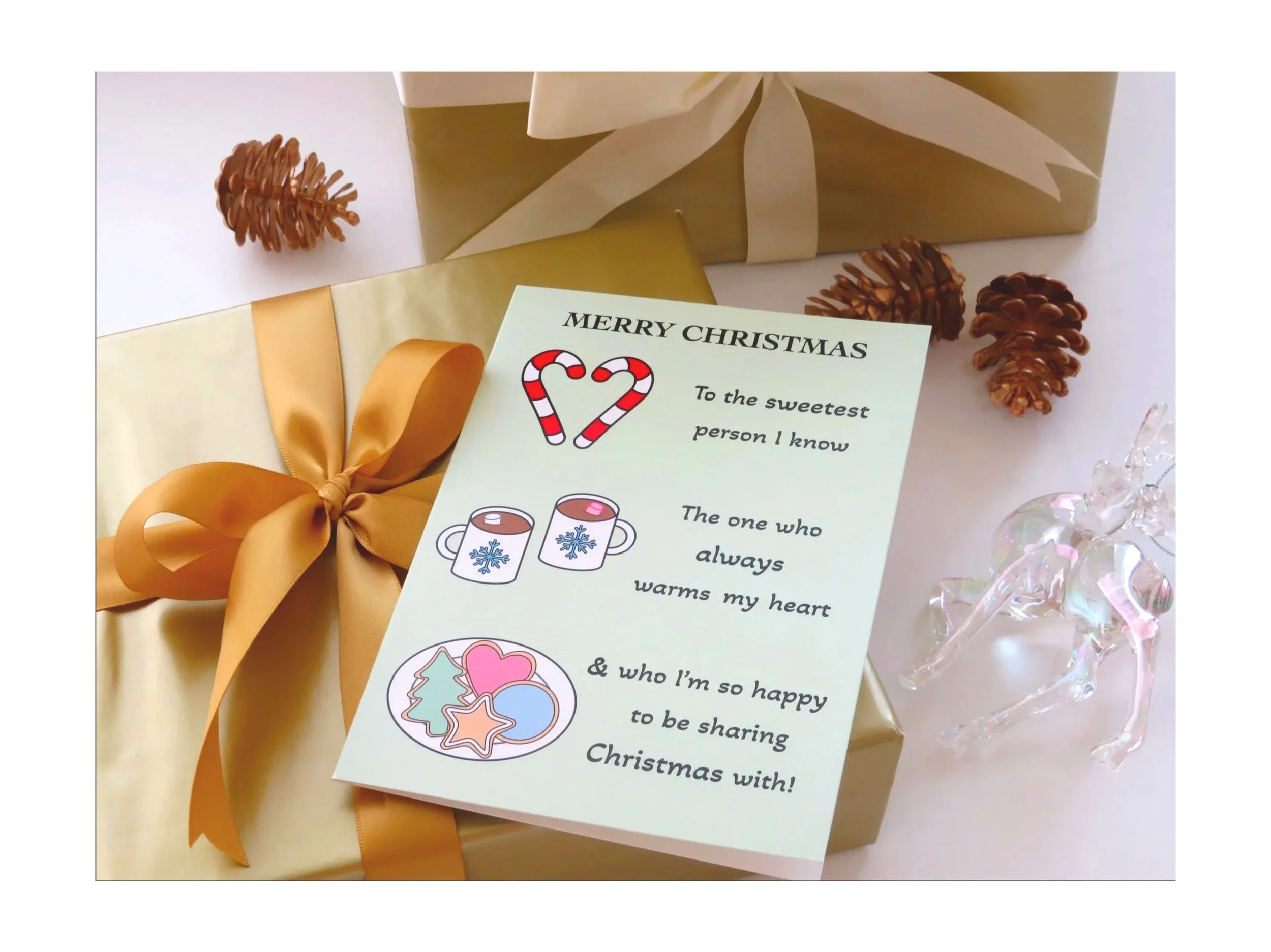 For the One I Cherish - Christmas Card (A7)