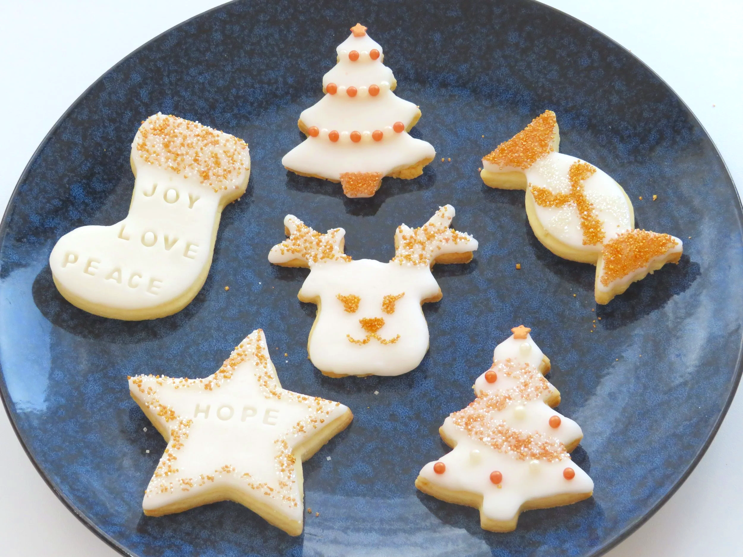 Plate of Christmas Cookies