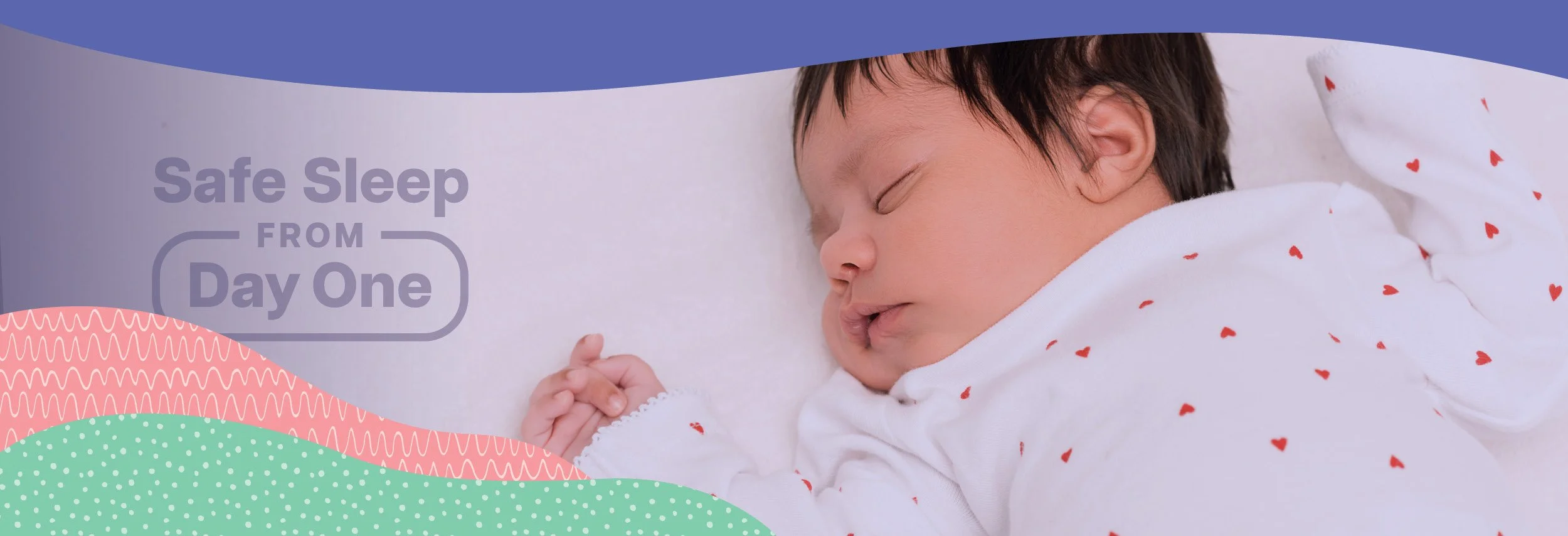 Image of sleeping baby on back