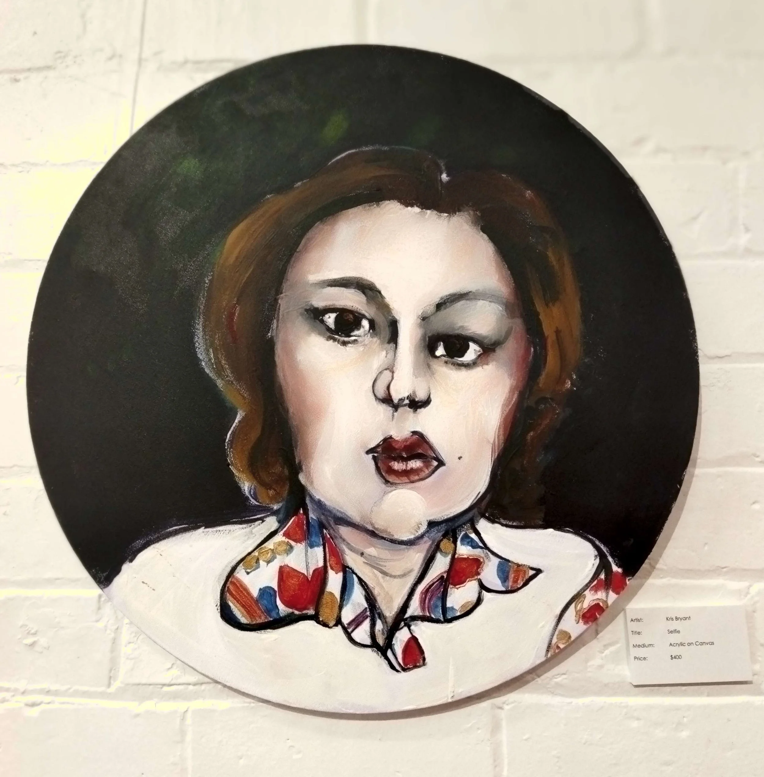 Selfie
Acrylic on Canvas
$400