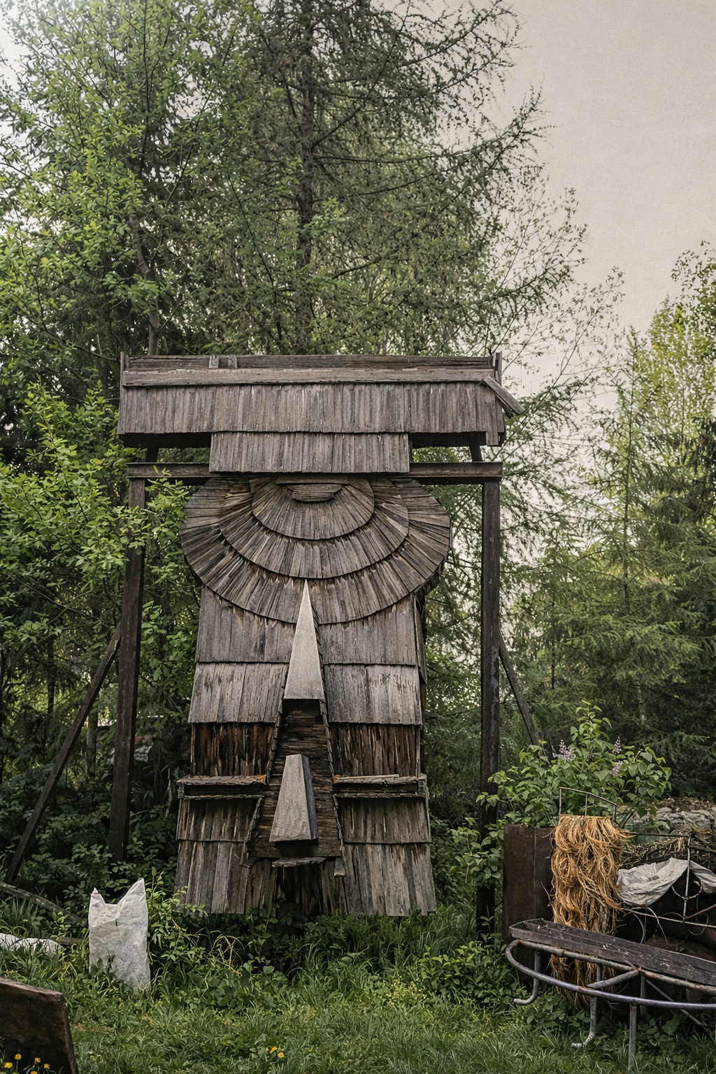   Andrej Rudavský – Kyvadlová plastika, 1968, Rudavskys Magic Garden (zdroj: © Slovenská národná galéria)   