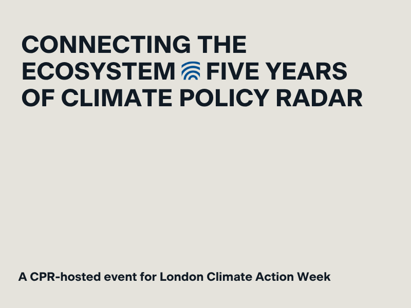 Connecting the ecosystem: five years of Climate Policy Radar