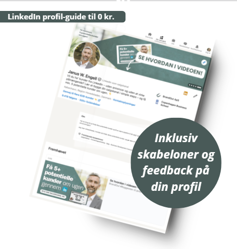 Billede af LinkedIn profil guide til 0 kroner