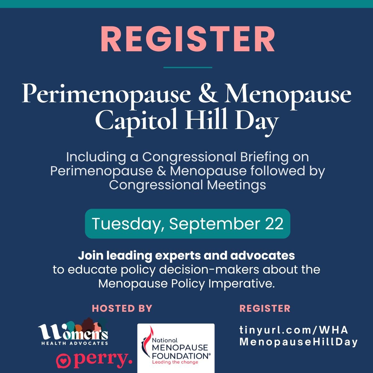 Perimenopause &amp; Menopause Capitol Hill Day