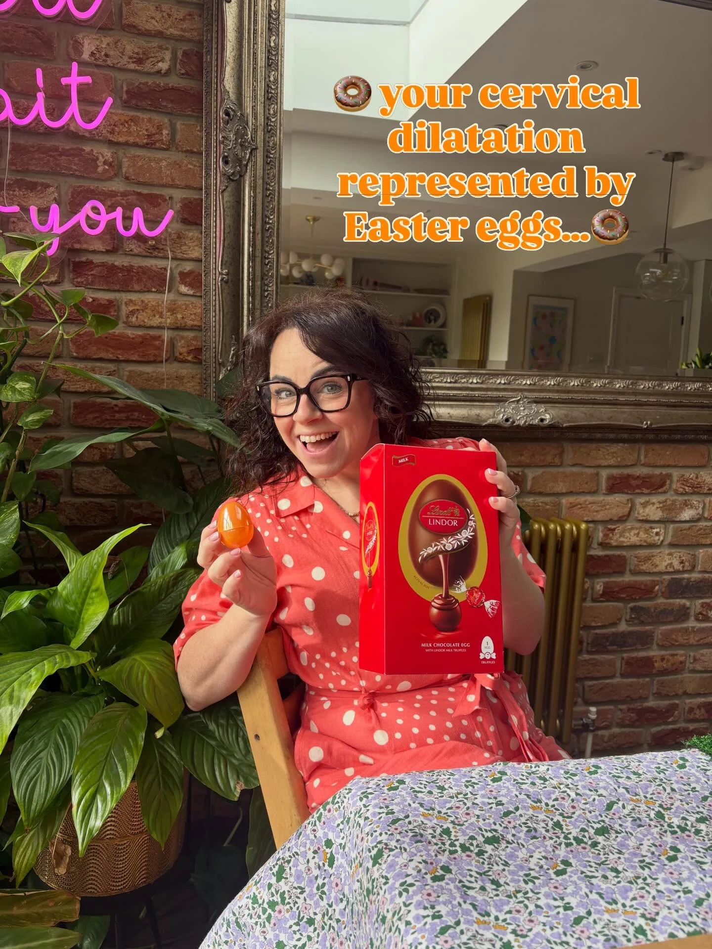🍩 your cervical dilation represented by Easter eggs&hellip;only kidding&hellip;honestly, your cervical dilatation is only a tiny part of a much more holistic clinical picture. Almost always, assessing the other, less invasive aspects of the situatio