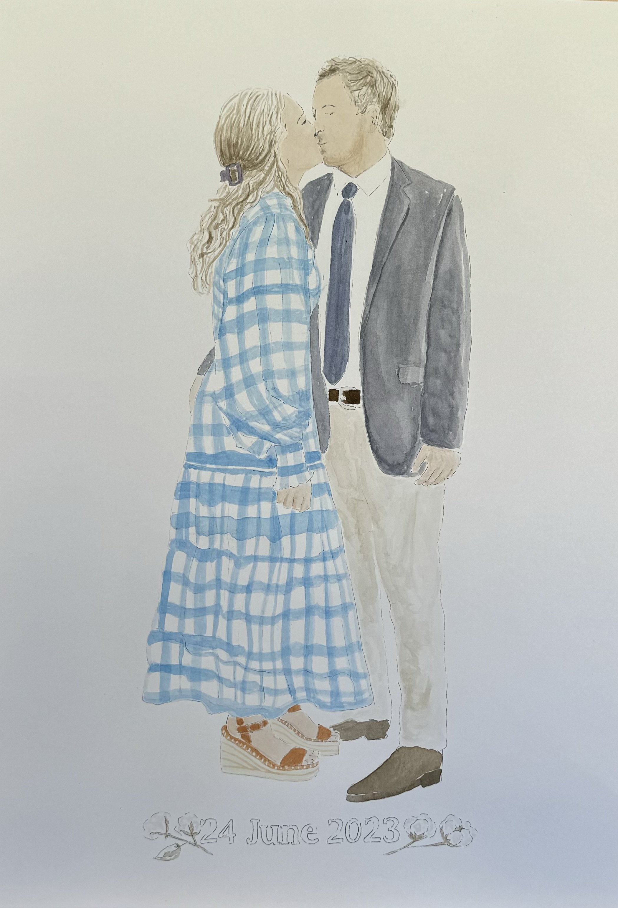 A3 Custom Wedding Painting