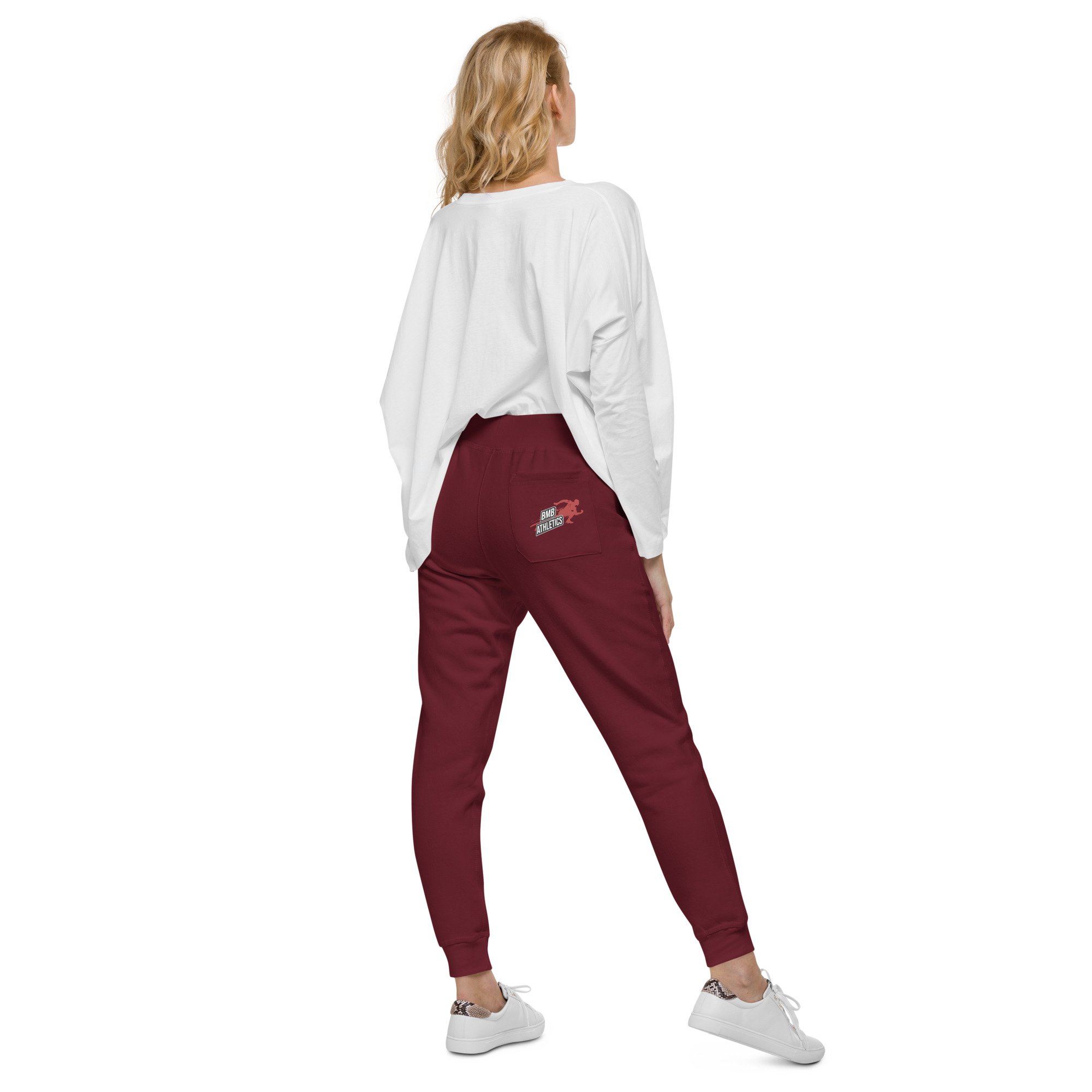 unisex-fleece-sweatpants-maroon-back-66e3348e44ad8.jpg