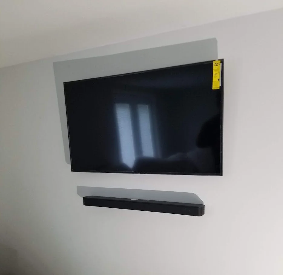TV Mounting and Cable Concealment