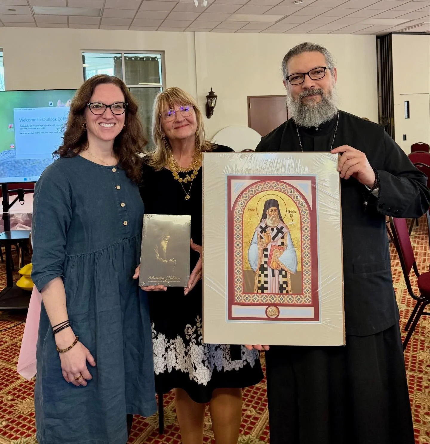 What a joy to offer a parish retreat at St. Nektarios Greek Orthodox Church in Charlotte today. A beautiful church with a kind and welcoming community. Thank you to Sandy Stanar, Fr. Andreas, Pres. Meredith, Fr. Panayiotis, Pres. Irene, and all the a