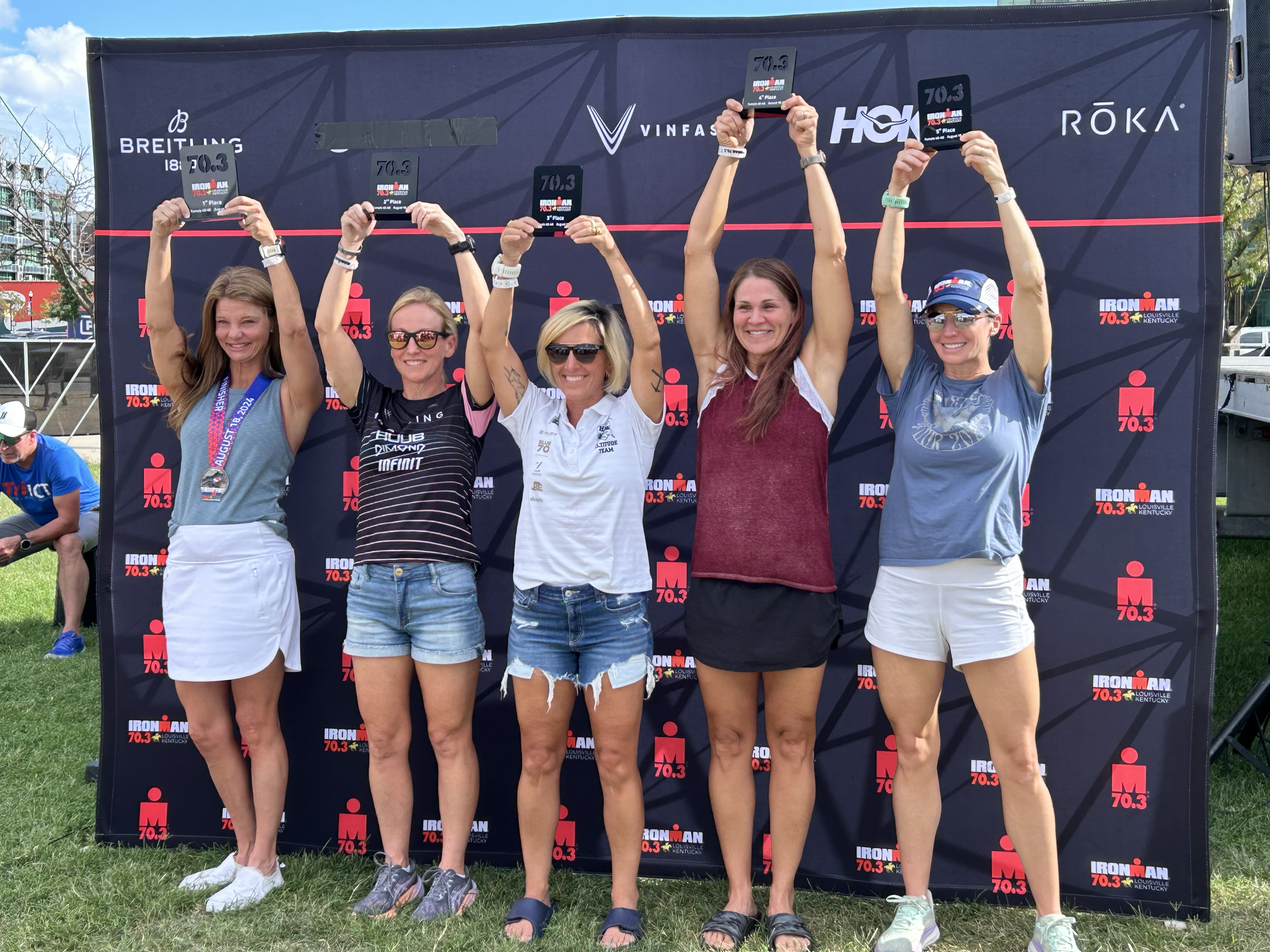 IRONMAN athlete, Cheryl Patterson, on the podium!