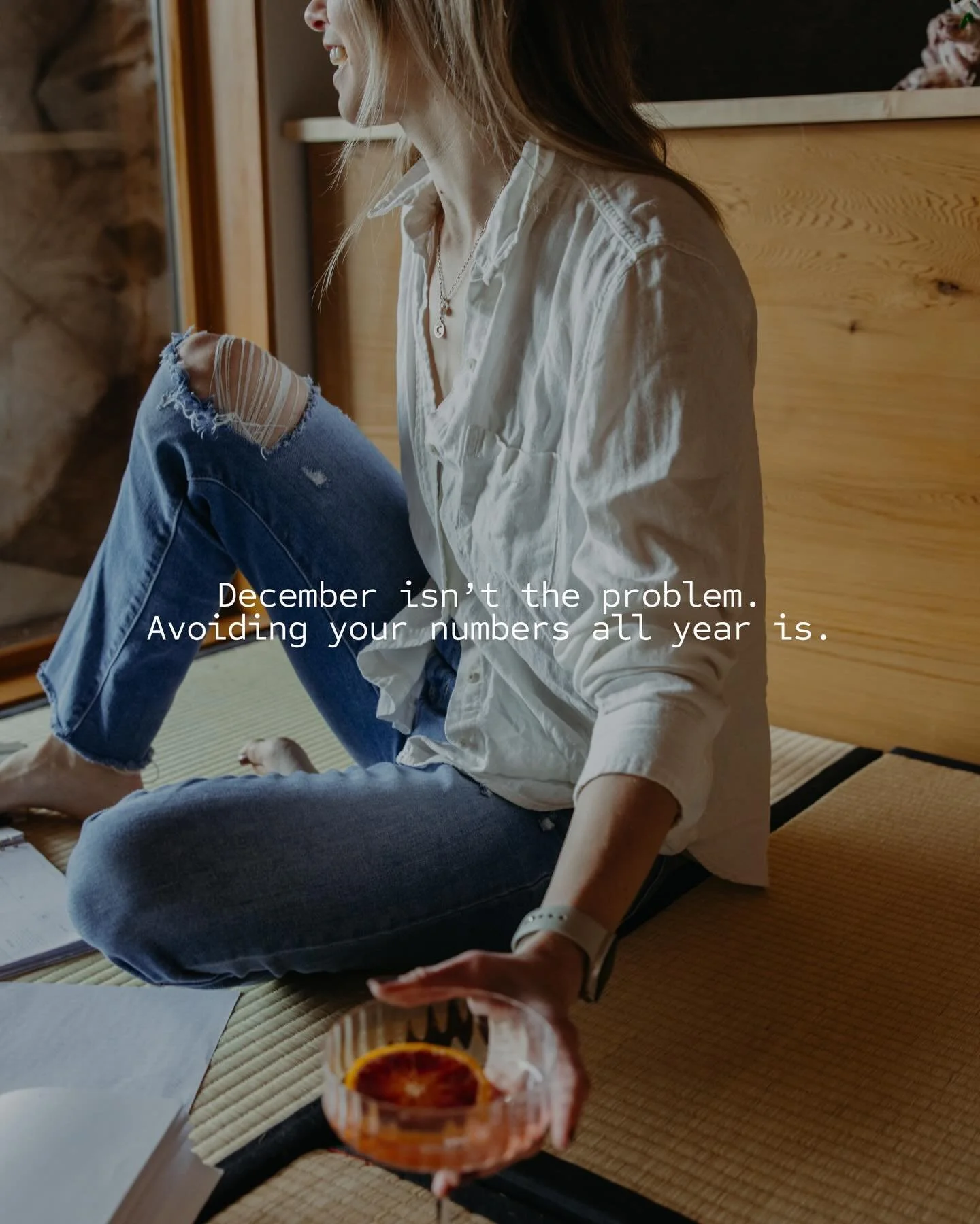 Everyone thinks December is the stressful part of running a business&hellip;
but December isn&rsquo;t the problem.

Avoiding your numbers all year is.

If you don&rsquo;t know what you actually made, what things cost you, or whether your pricing even