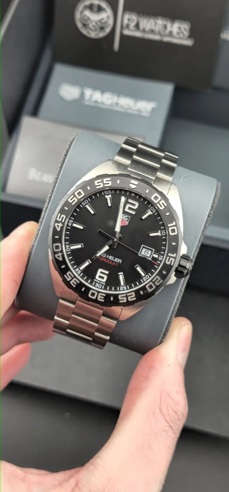 2022 TAG Heuer Formula 1 Date with Black Dial and Bezel - Box and papers included